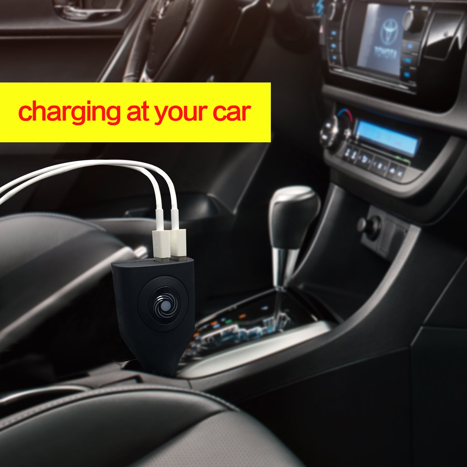 NDLBS Dual USB Car Charger - 2-in-1 Fast Charging Adapter for iPhone, iPad, Samsung & LG | Portable Travel Charger with Foldable Plug (Camouflage) | Perfect for Road Trips, Commuting & Home Use
