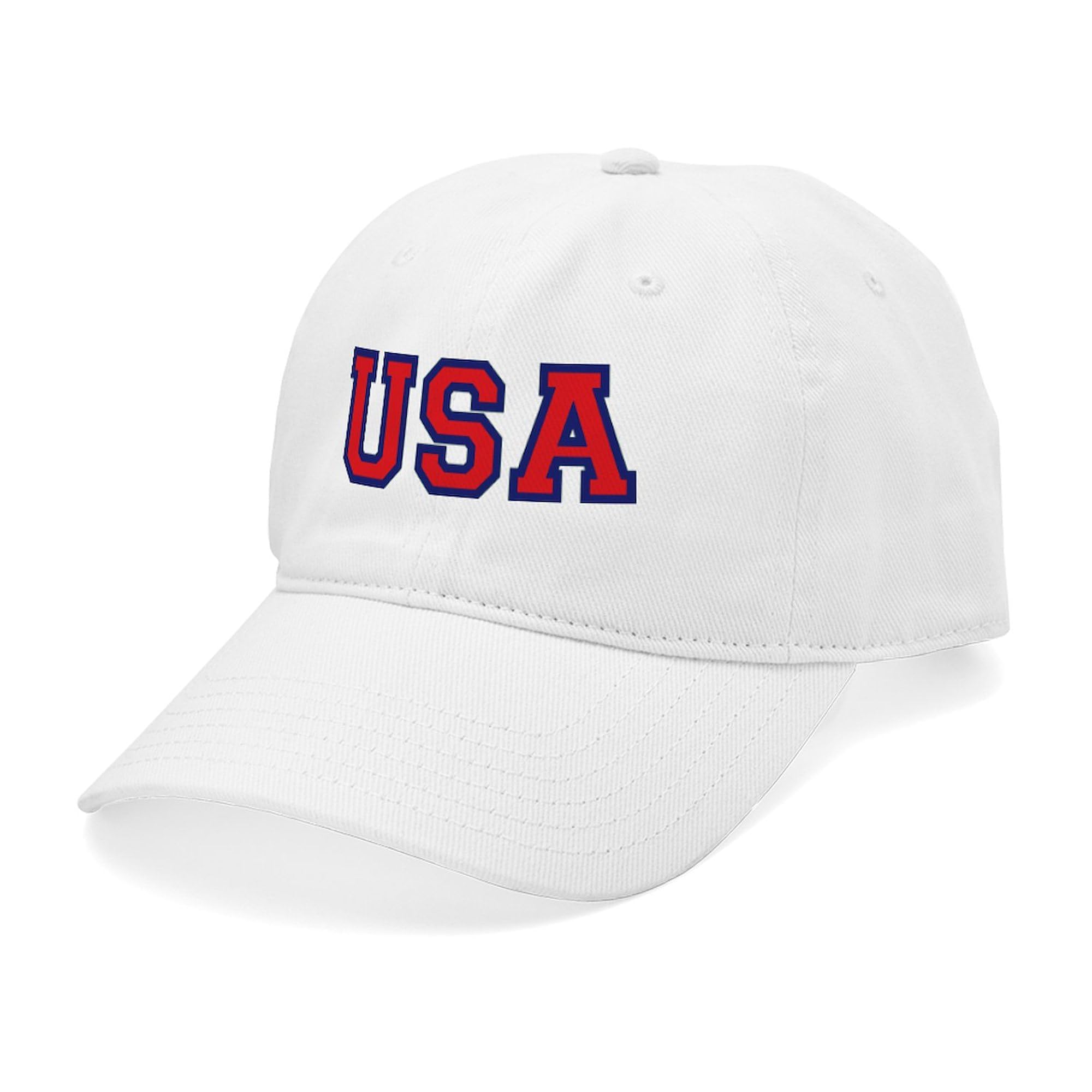 USA Logo Adjustable Baseball Cap for Men & Women - Casual Wear