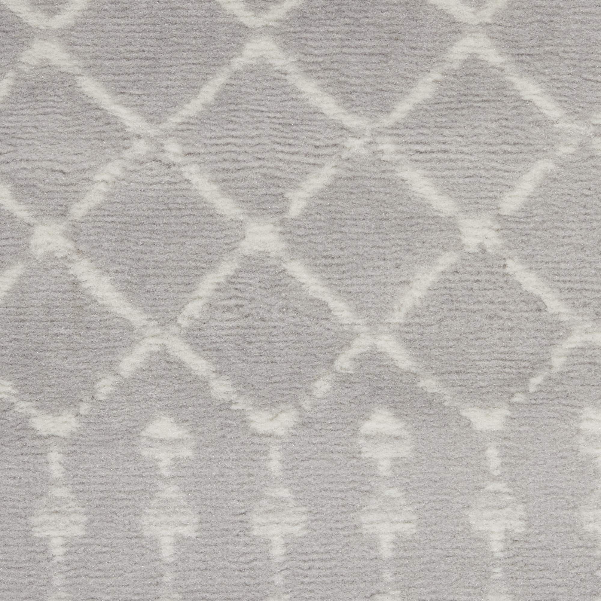 Nourison Whimsicle Moroccan Grey 7' x 10' Area Rug - Easy to Clean, Non-Shedding, Soft & Durable - Perfect for Bedroom, Living Room, Dining Room & Kitchen Decor (7x10) - Ideal for Cozy Home, Office or Airbnb Styling