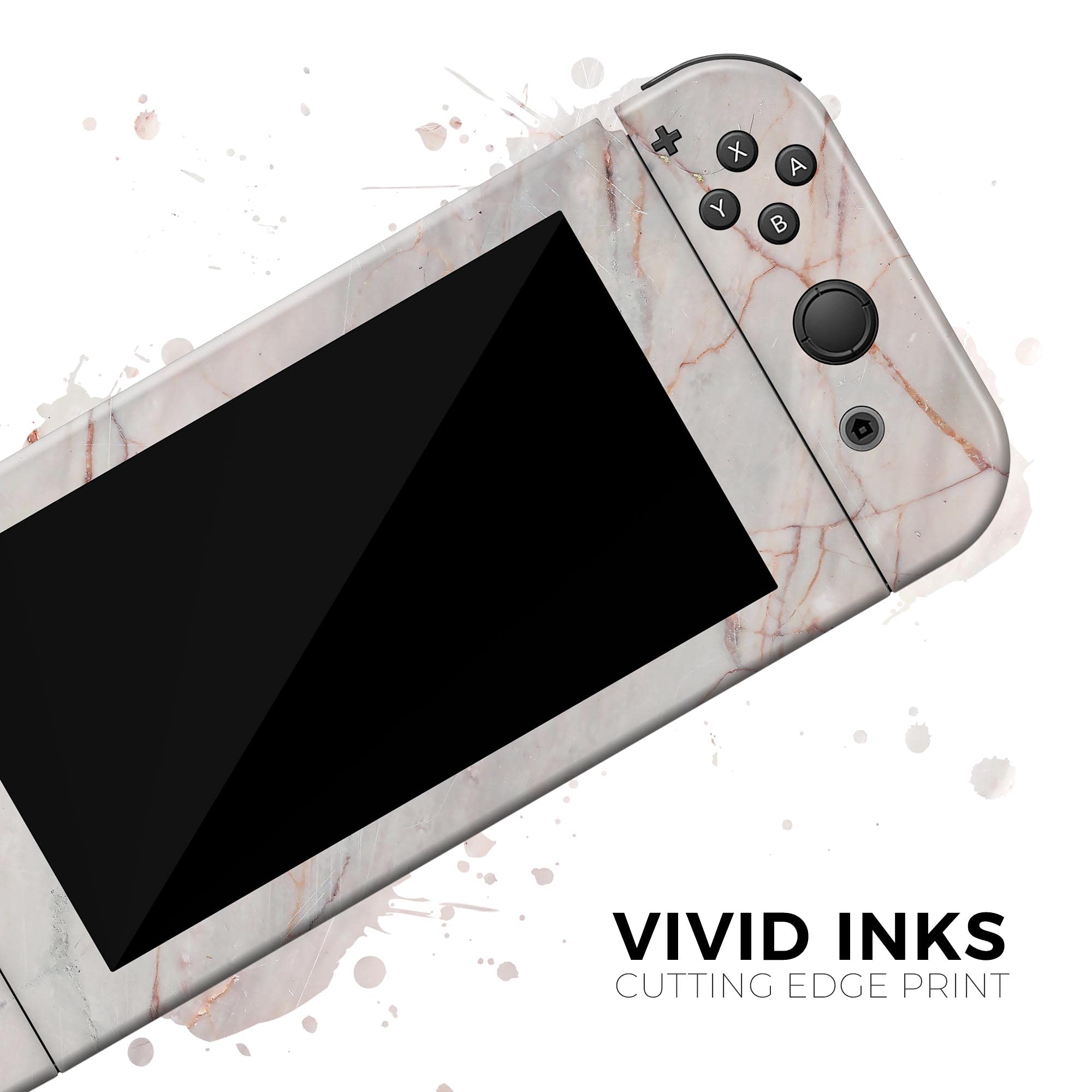 Nintendo Switch Dock Skin Cover - Scratch-Resistant Removable Vinyl Wrap Decal - Slate Marble Design V11 - Perfect for Gaming Setup & Console Protection