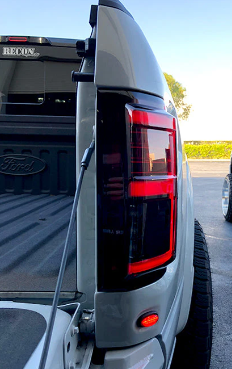 Ford F150 2015-2017 LED Tail Lights - Dark Red Smoked OLED Replacement (OEM Fit) - Upgrade for Night Driving & Enhanced Style