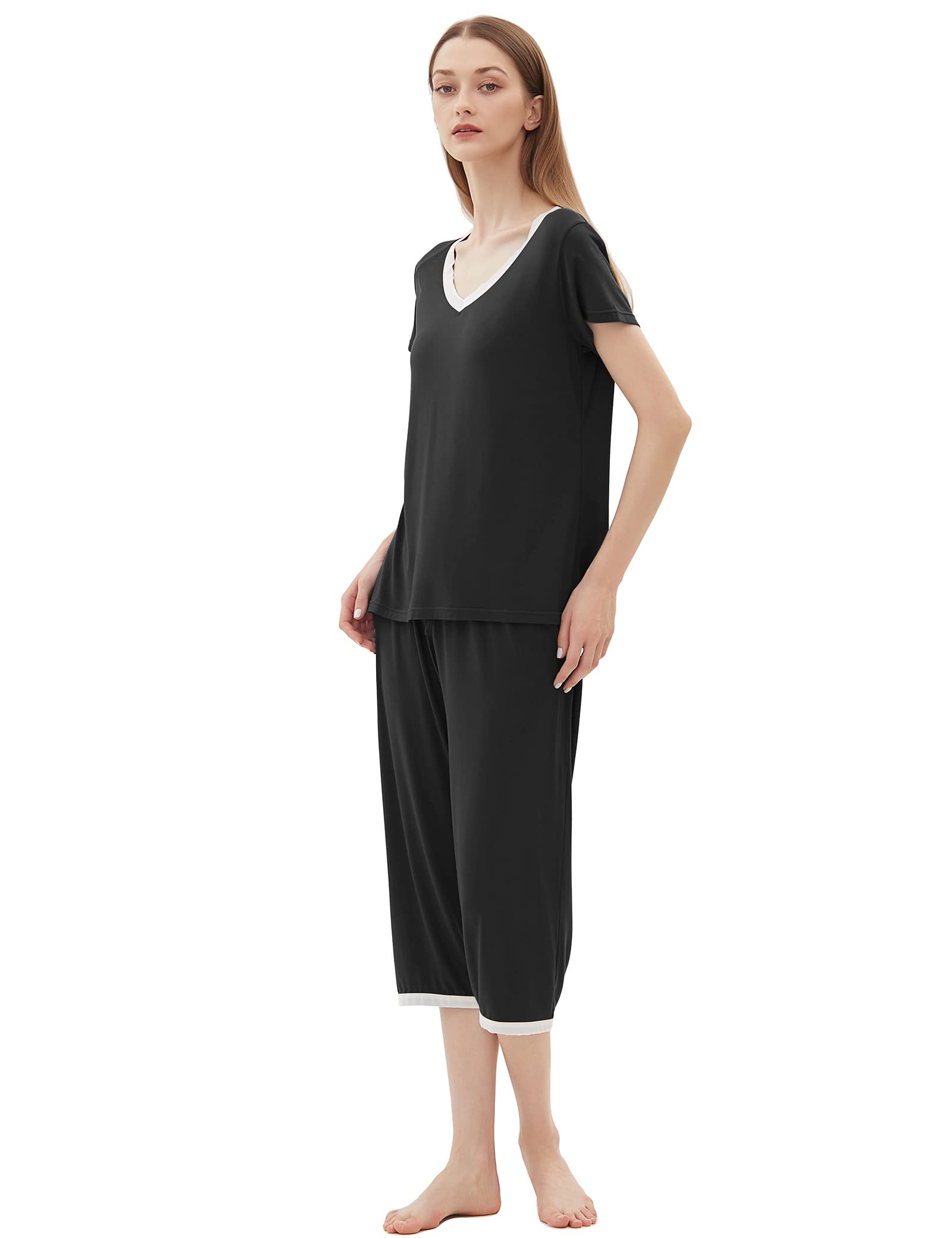 Joyaria Cooling Pajamas for Women - Bamboo Viscose Lightweight Sleepwear Set with Moisture Wicking Technology for Night Sweats (Sizes S-XXL) | Perfect for Hot Sleepers & Night Sweat Relief