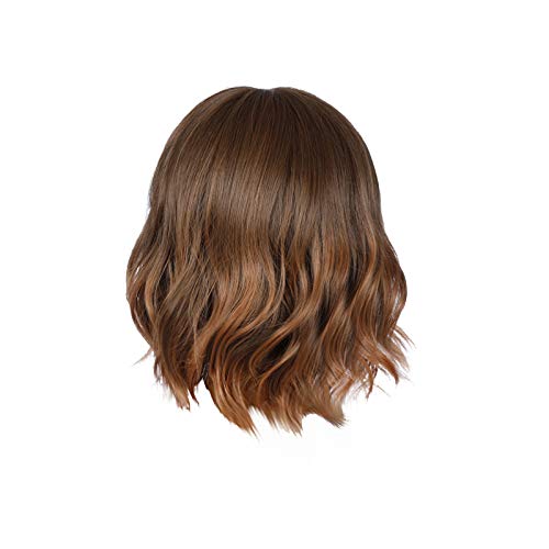 Black to Brown Ombre Long Curly Wig for Women - 24 Inch Loose Deep Wave Synthetic Hair - Perfect for Cosplay, Halloween, Parties & Daily Fashion