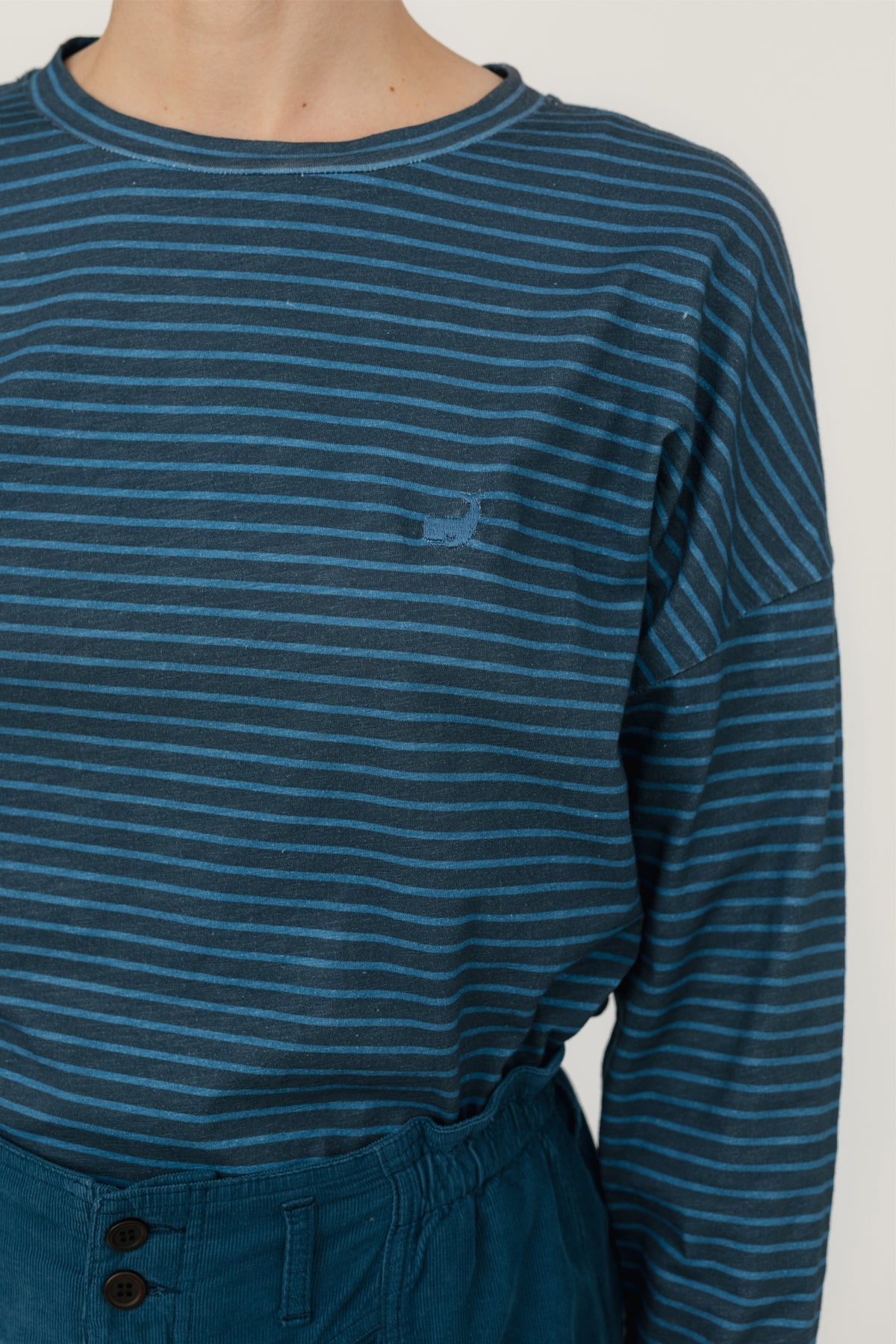 Verte Navy Blue Striped Shirt - Stylish Casual Wear for Men & Women | Perfect for Office, Outings & Everyday Fashion