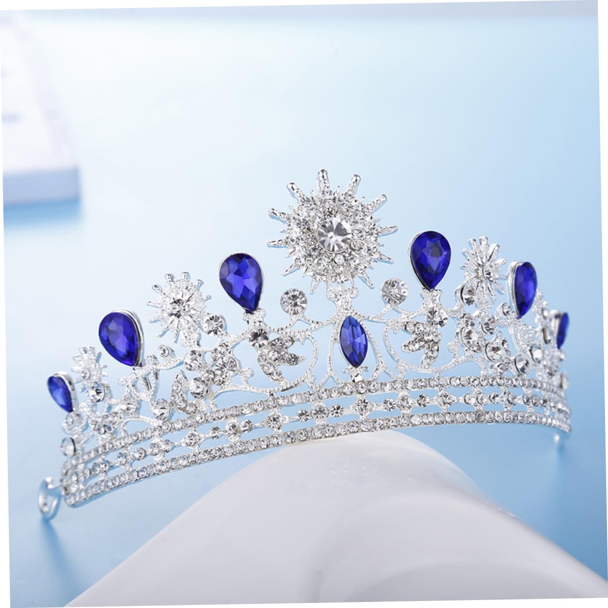 POPETPOP 1pc Crystal Bridal Tiara Hair Comb - Rhinestone Wedding Crown for Bridesmaids, Princess Hair Jewelry - Perfect for Weddings, Prom, Pageants & Special Occasions