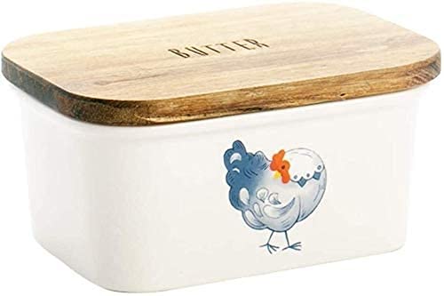 Creative Ceramic Bento Box with Lid - 15x11x7.5cm Small Cute Lunch Box for Kids, Butter Dish & Fruit Container - Perfect for School Lunches, Picnics, Baking & Catering (White)