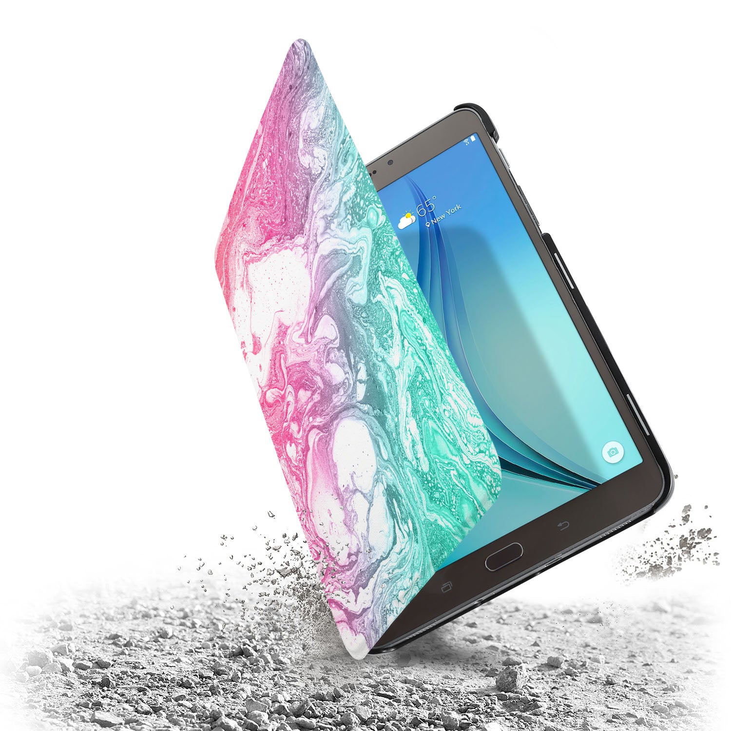 Samsung Tablet Case with Abstract Oil Painting Design - Protective Cover for Galaxy Tab A/S6/S7/S8 - Perfect for Home, Office & Travel Use