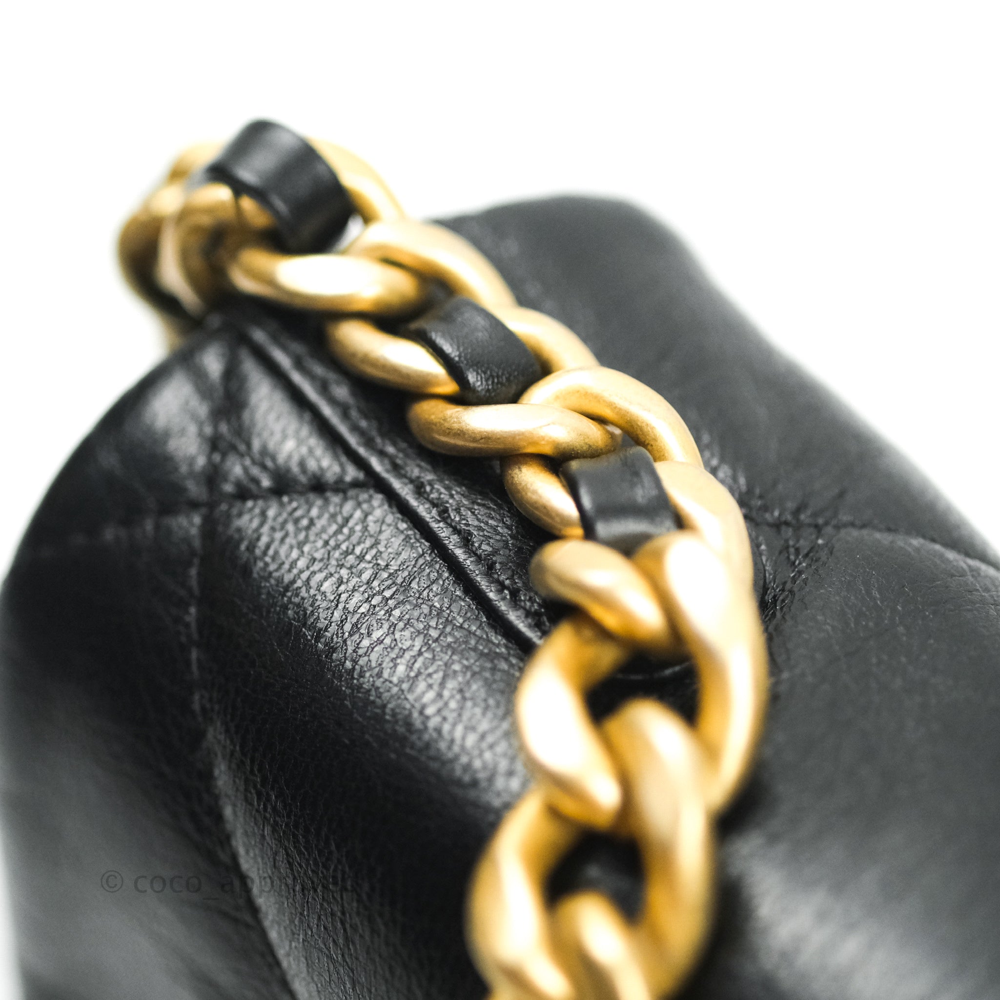Chanel 19 Small Handbag Black Goatskin Leather with Mixed Hardware - Luxury Crossbody Bag for Women, Perfect for Date Night & Evening Events