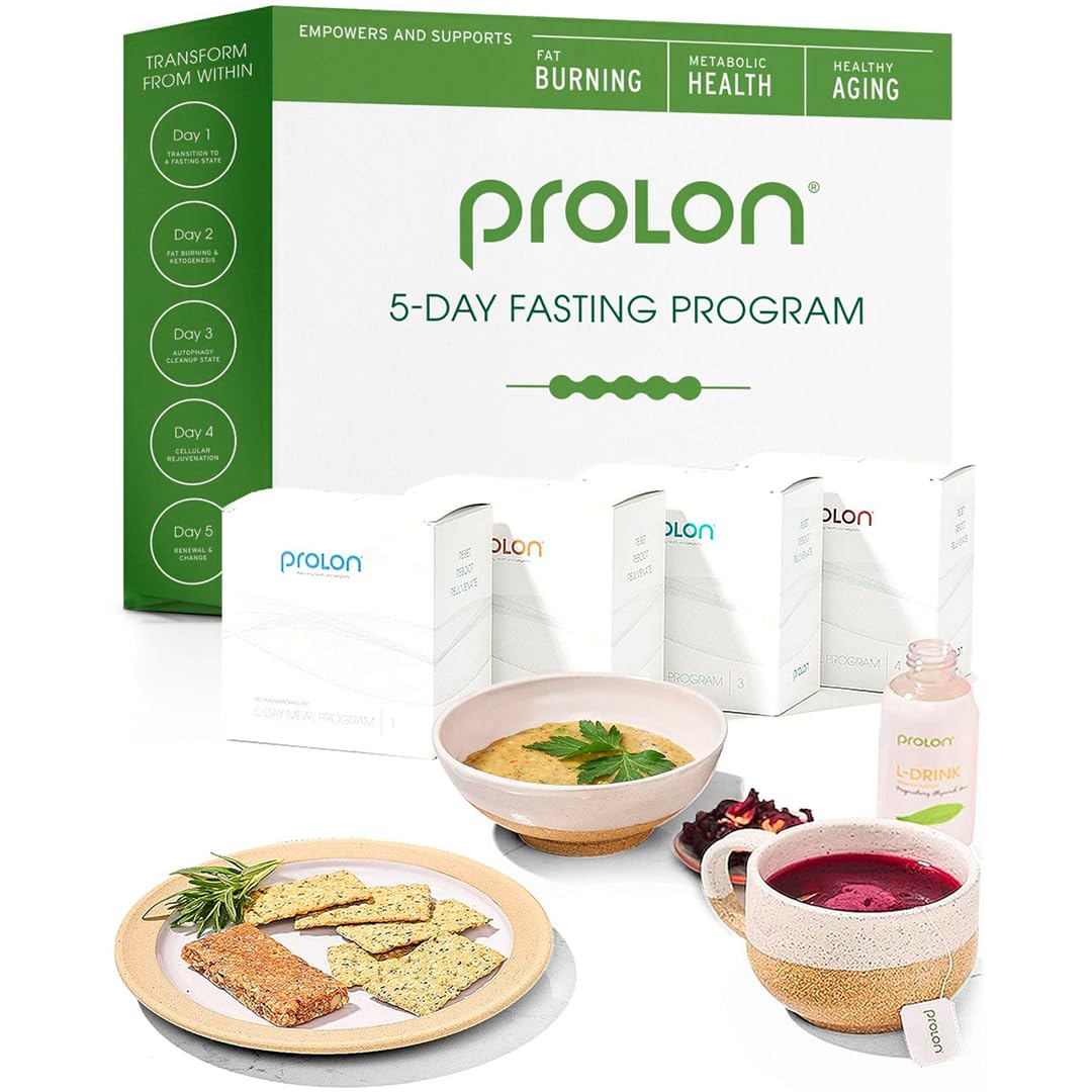 ProLon 5-Day Fasting Kit for Weight Loss & Wellness | Scientifically-Backed Fasting Program for Women & Men | 100% Plant-Based Low-Calorie Meals & Snacks | Supports Intermittent Fasting & Ketosis | Perfect for Busy Professionals & Health Enthusiasts | Use During Workdays, Travel or Lifestyle Reset