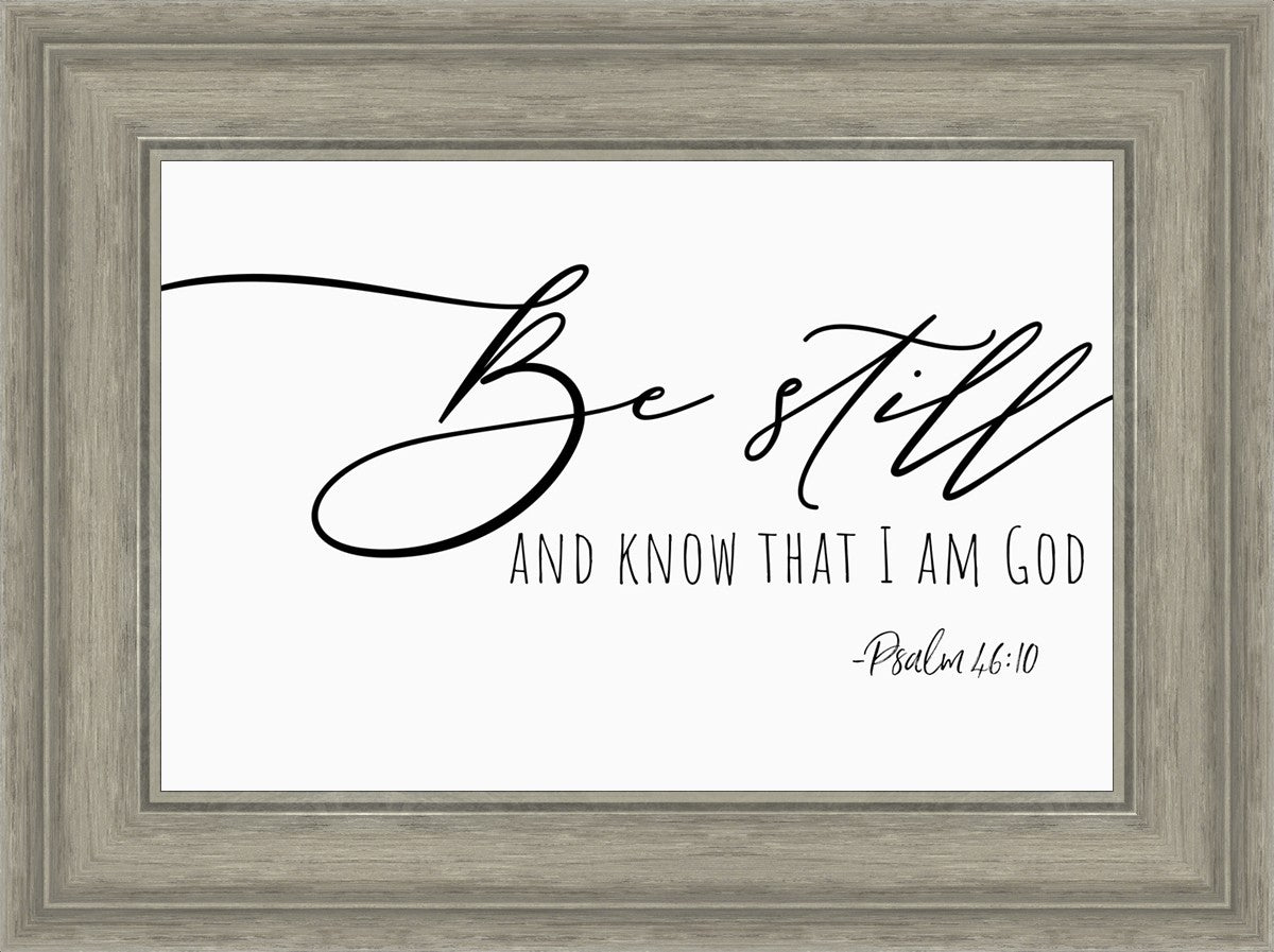 Be Still By Paige Tilly - Inspirational Wall Art Decor for Home & Office - Perfect for Living Room, Bedroom or Gift Giving