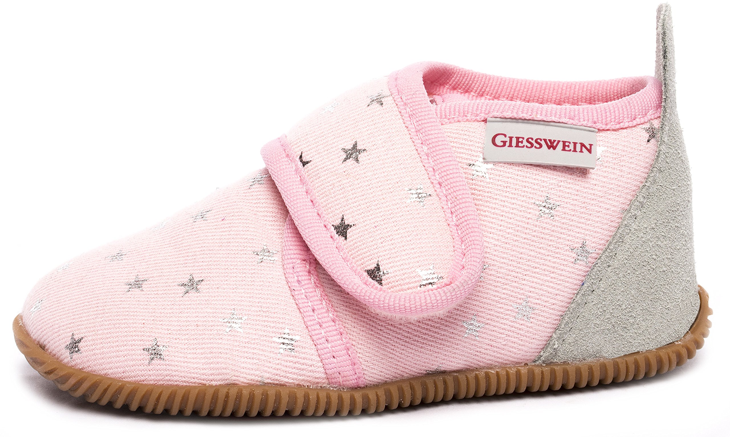 Giesswein Salsach Girls' Pink Slippers - Size 5 - Soft Wool House Shoes for Indoor Comfort & Warmth - Perfect for Kids' Bedroom, Lounge & Playtime