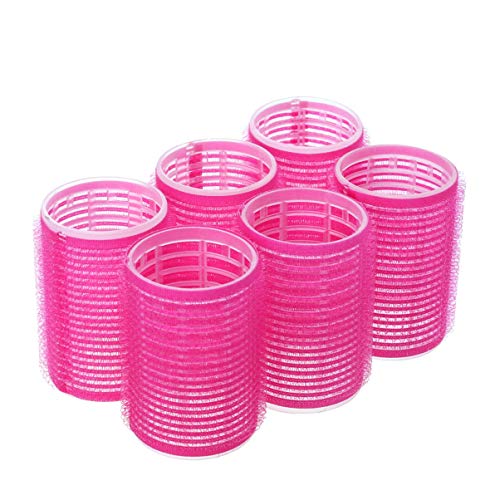 Self Grip Hair Rollers Set - 3.6cm Plastic Self Stick Rollers for Salon & Home Use, Random Color, Easy DIY Curling & Styling - Perfect for Beach Waves, Party Hairstyles & Everyday Volume