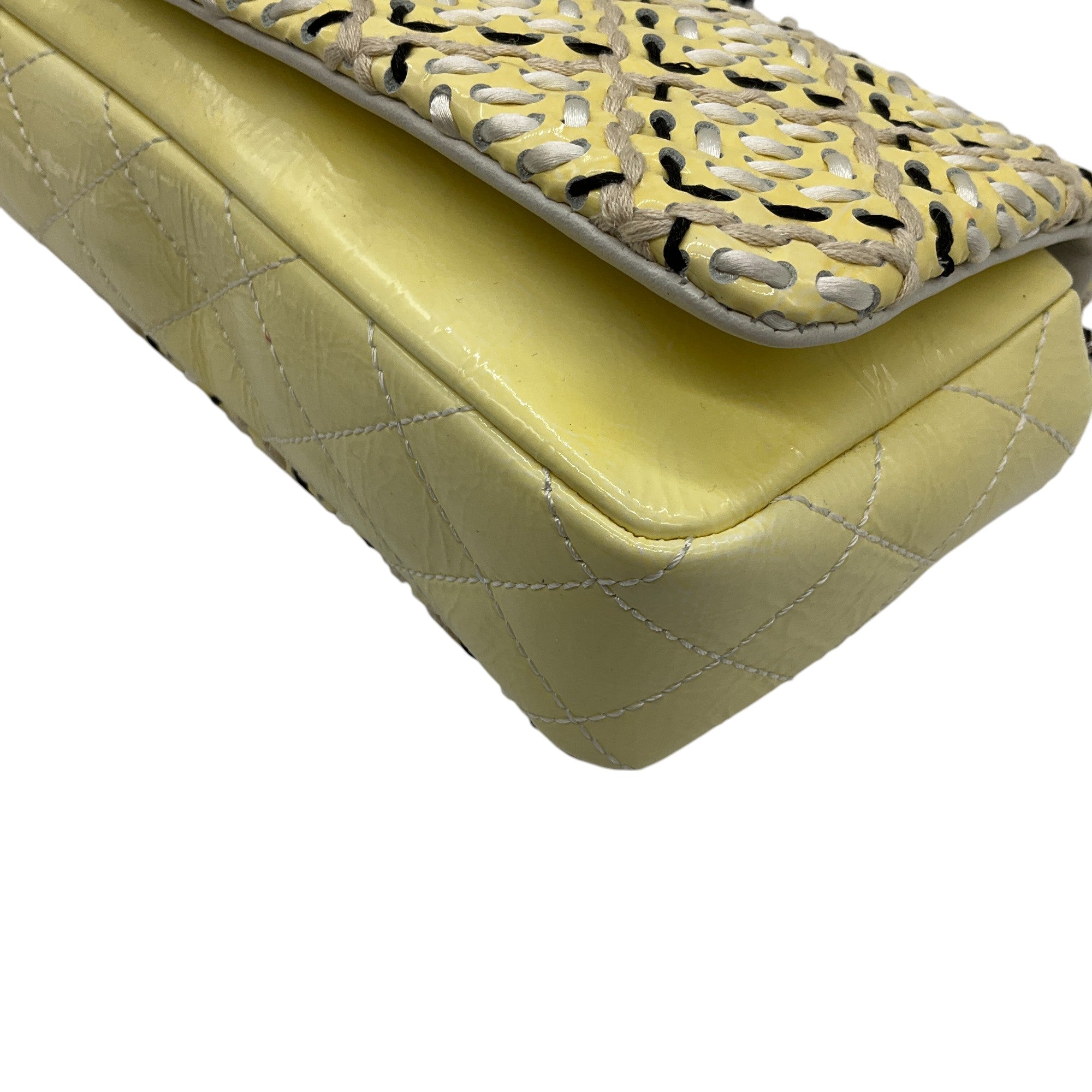 Chanel Yellow & Black Embroidered Flap Bag - Luxury Designer Handbag for Women | Perfect for Evening Parties, Weddings & Special Occasions