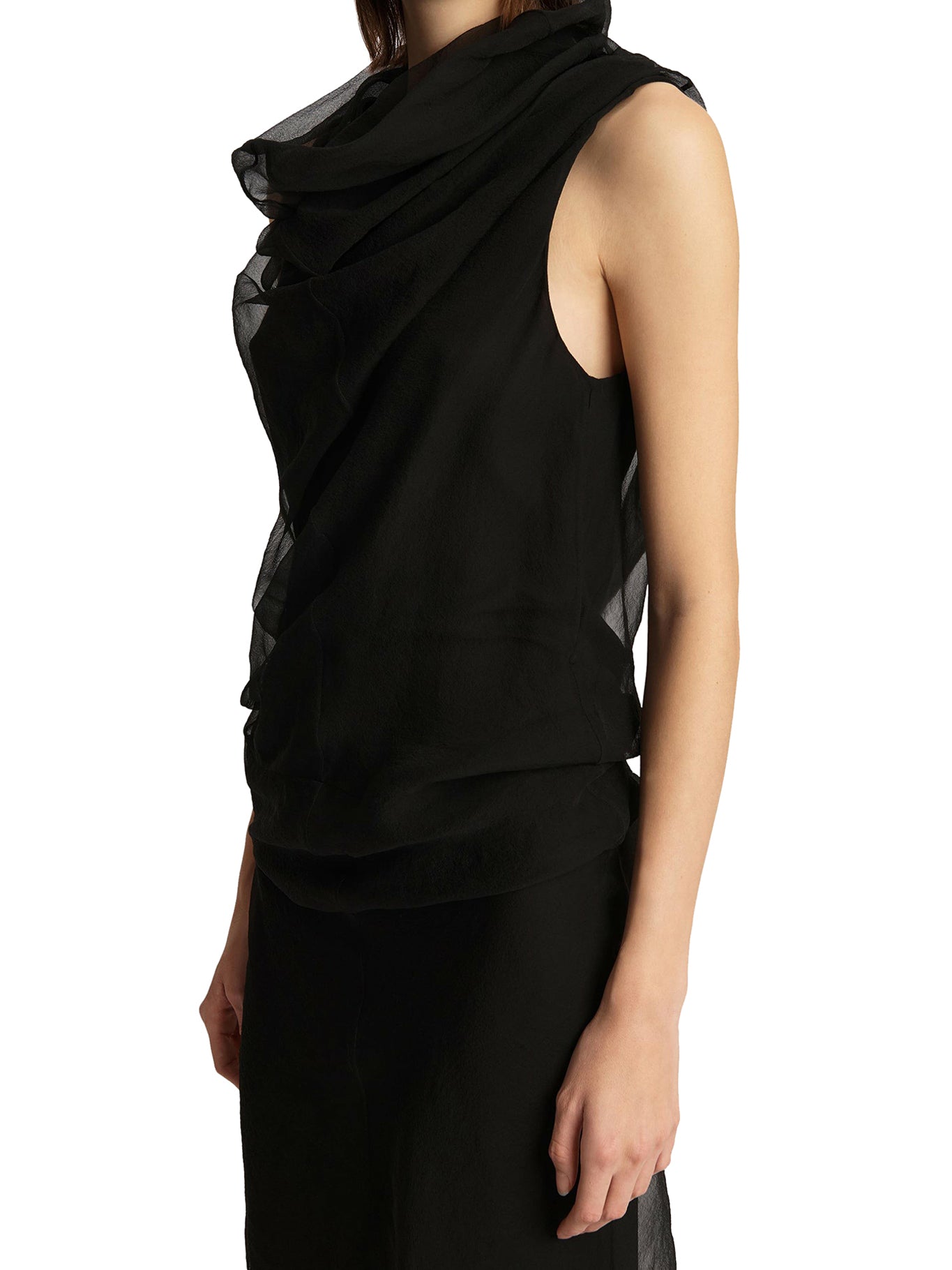 Elegant Long Silk Organza Dress for Women - Perfect for Weddings, Parties & Special Occasions