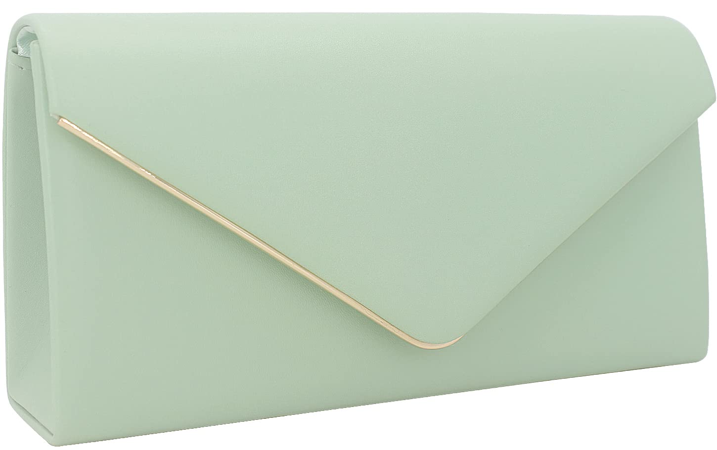 Vegan Leather Envelope Clutch Bag for Women - Elegant Foldover Evening Purse with Wristlet Strap | Perfect for Weddings, Parties & Formal Events