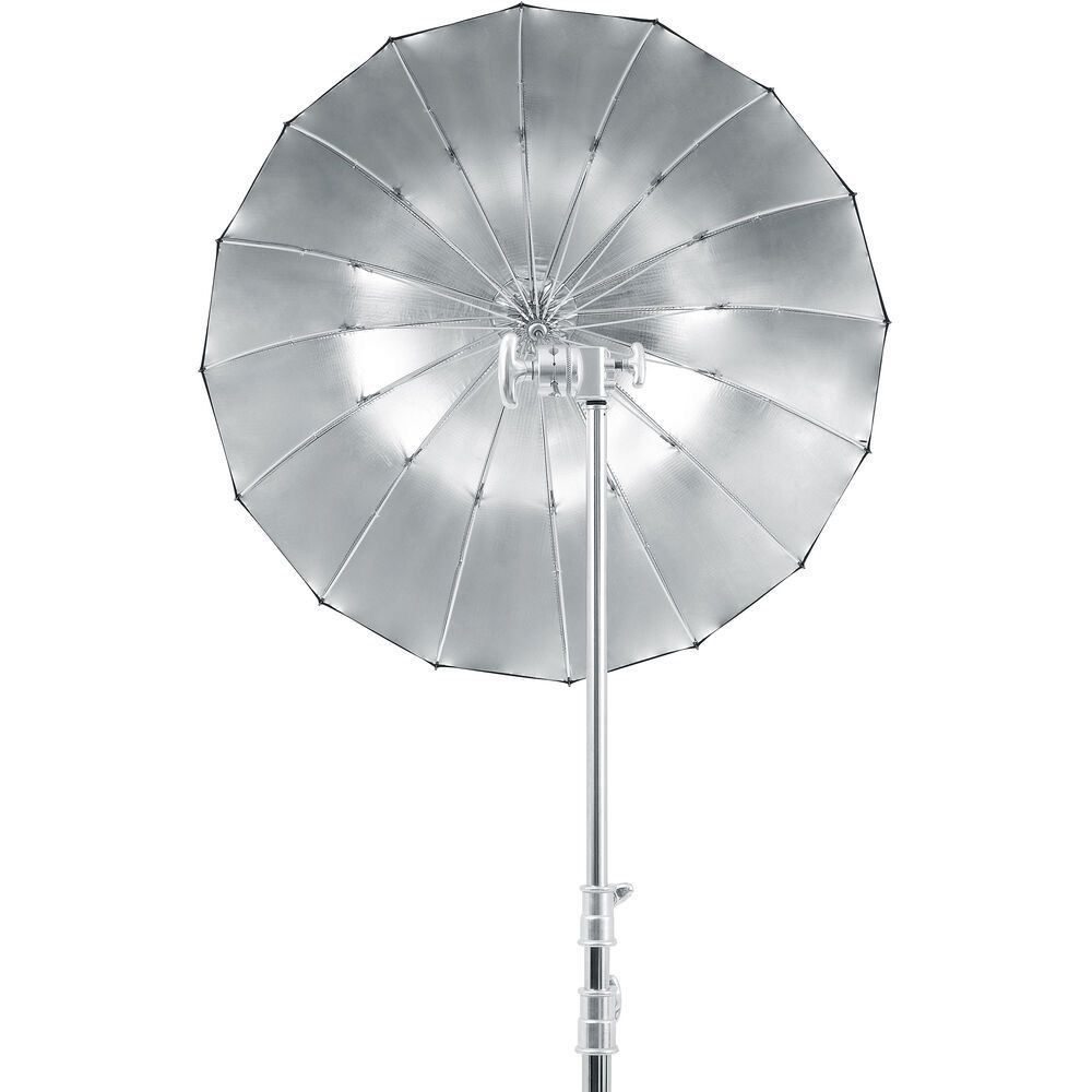 Godox 33.5 inch (85cm) Silver Parabolic Umbrella - Professional Photography Lighting Modifier for Studio, Portrait & Product Shoots