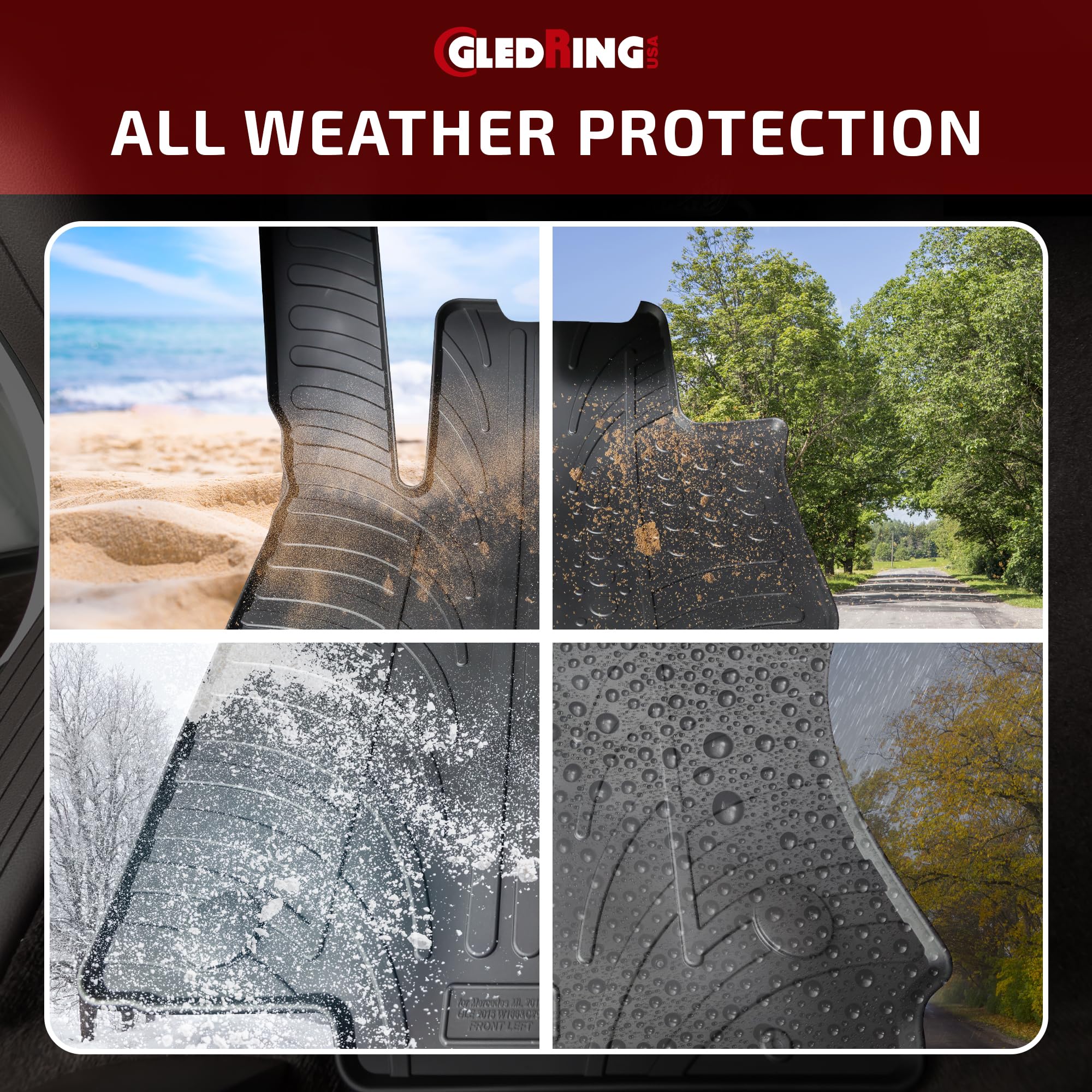 Premium Custom Fit Floor Mats for Audi A3 Sedan/Sportback (8V) 2015-2020 - All-Weather Protection & Perfect Fit - Ideal for Daily Commute, Road Trips & Car Protection