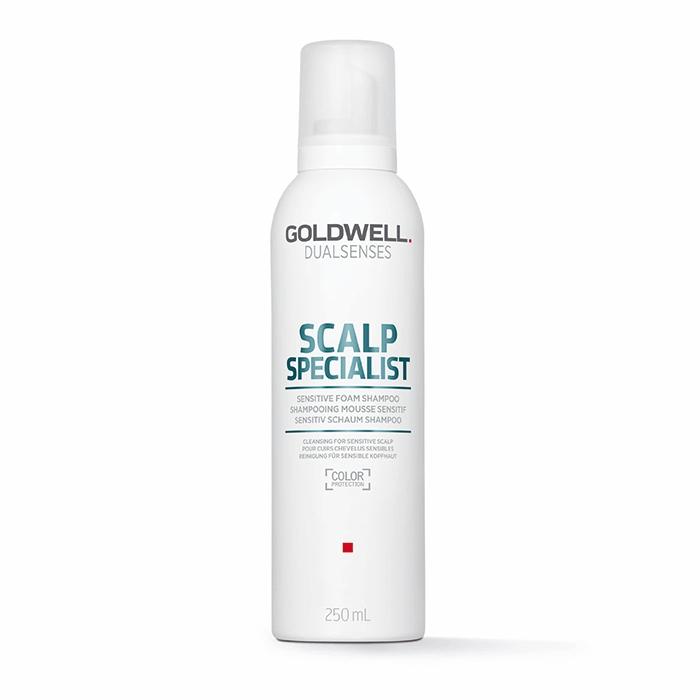 Goldwell DualSenses Scalp Specialist Sensitive Foam Shampoo 8.5oz for Dry & Itchy Scalp - Gentle Cleansing & Soothing Relief for Sensitive Scalp - Salon Quality Hair Care for Daily Use at Home