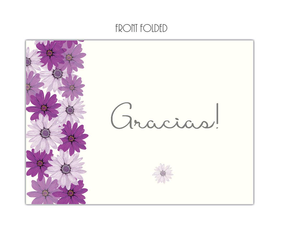 20 Spanish Thank You Cards - Gracias Cards with Envelopes for Wedding, Baby Shower, Anniversary, Bridal Shower | Floral Design Español Thank You Notes - Perfect for Expressing Gratitude in Special Occasions