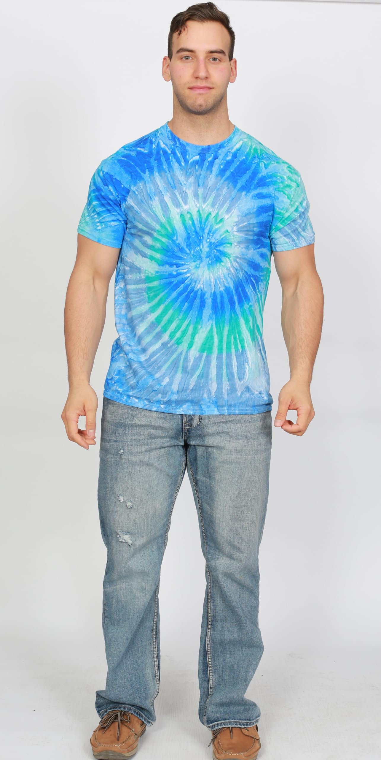 Vibrant Colortone Tie Dye T-Shirts for Men & Women | Soft Unisex Short Sleeve Cotton Tees | Perfect for Festivals, Beach & Casual Wear