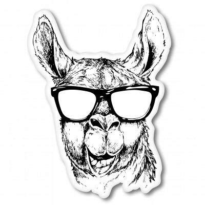 Llama Vinyl Sticker Decal - Waterproof & Durable for Cars, Phones, Helmets, Laptops - Perfect for Laptop Decoration, Water Bottles & DIY Projects