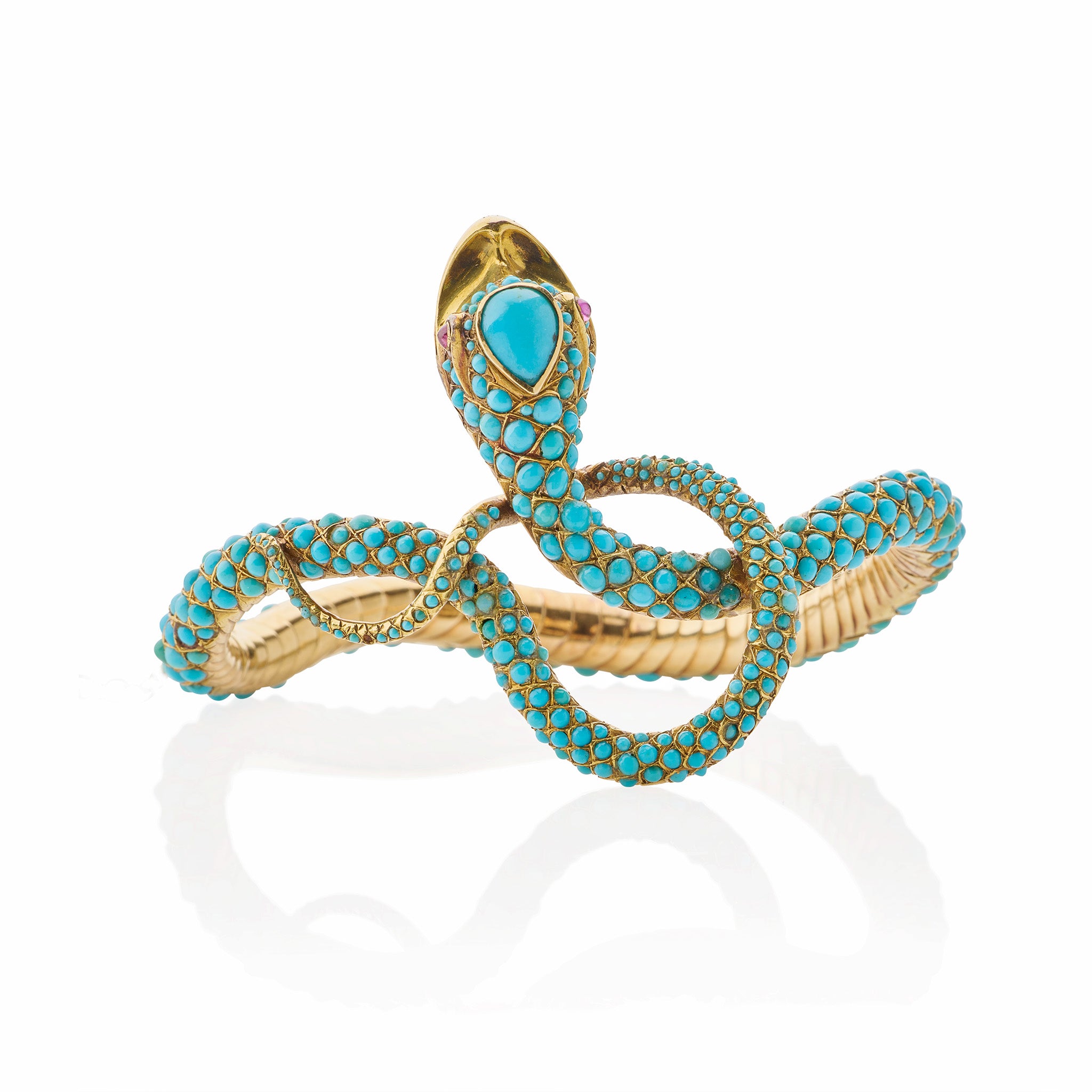 Vintage Turquoise Snake Bangle Bracelet for Women - Handmade Boho Jewelry - Perfect for Festival, Party & Gift Giving