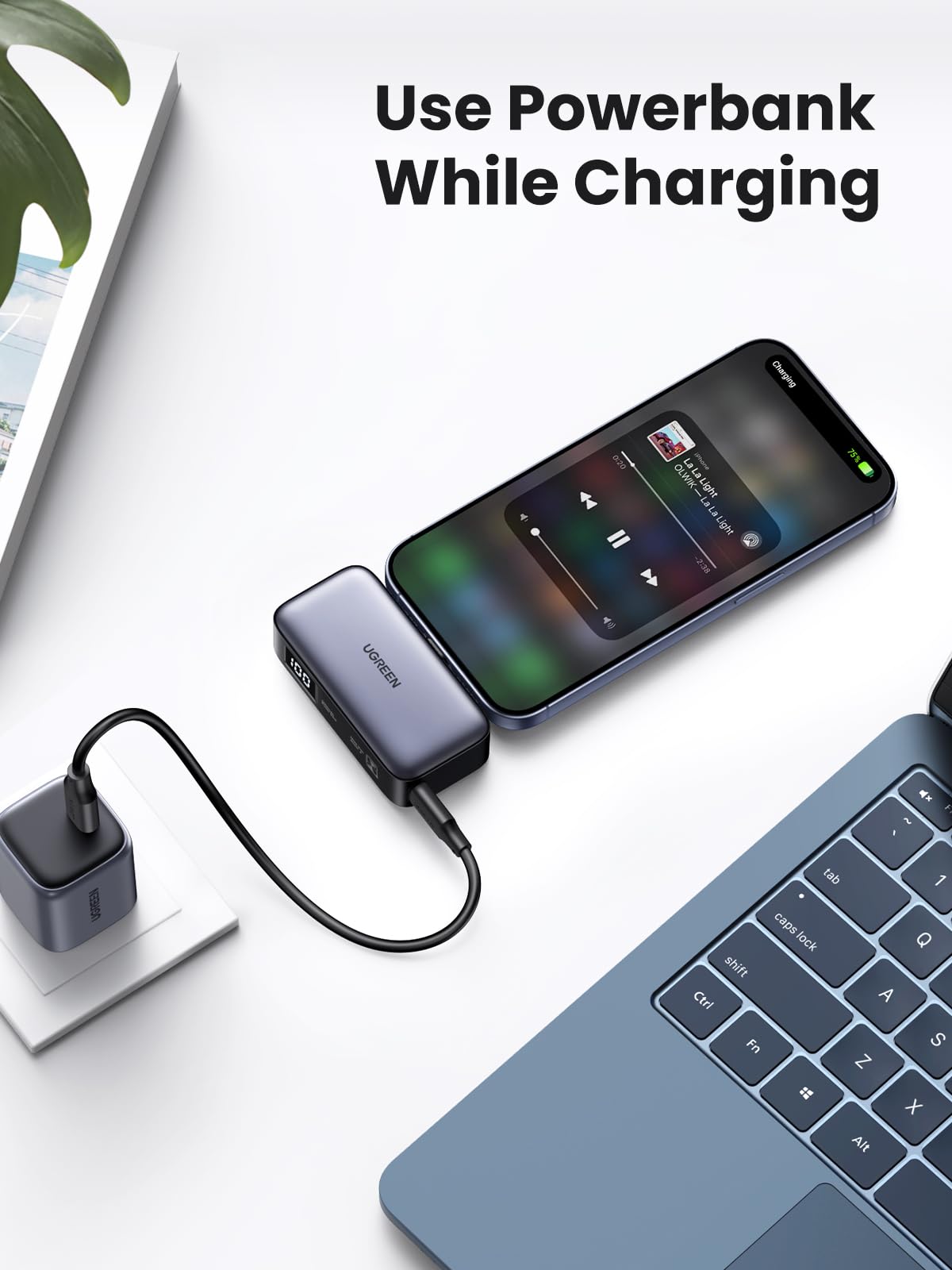 UGREEN 5000mAh Mini Power Bank with 22.5W Fast Charging & Dual USB Ports - Portable Charger for iPhone, Samsung, AirPods - Perfect for Travel, Camping, and Emergency Power Backup