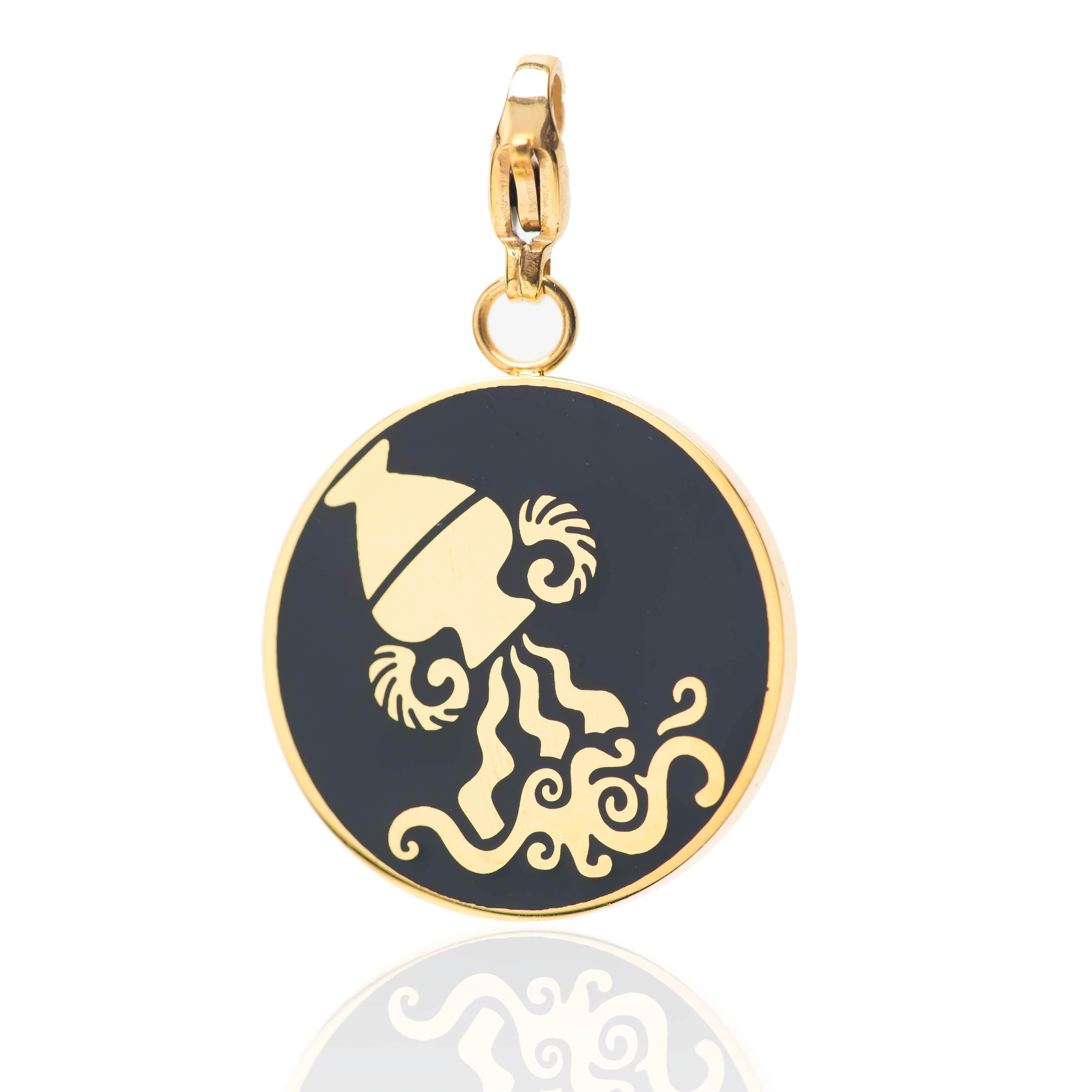 Aquarius Zodiac Sign Medallion Necklace - Sterling Silver Pendant for Women - Perfect for Birthdays, Gifts & Spiritual Jewelry