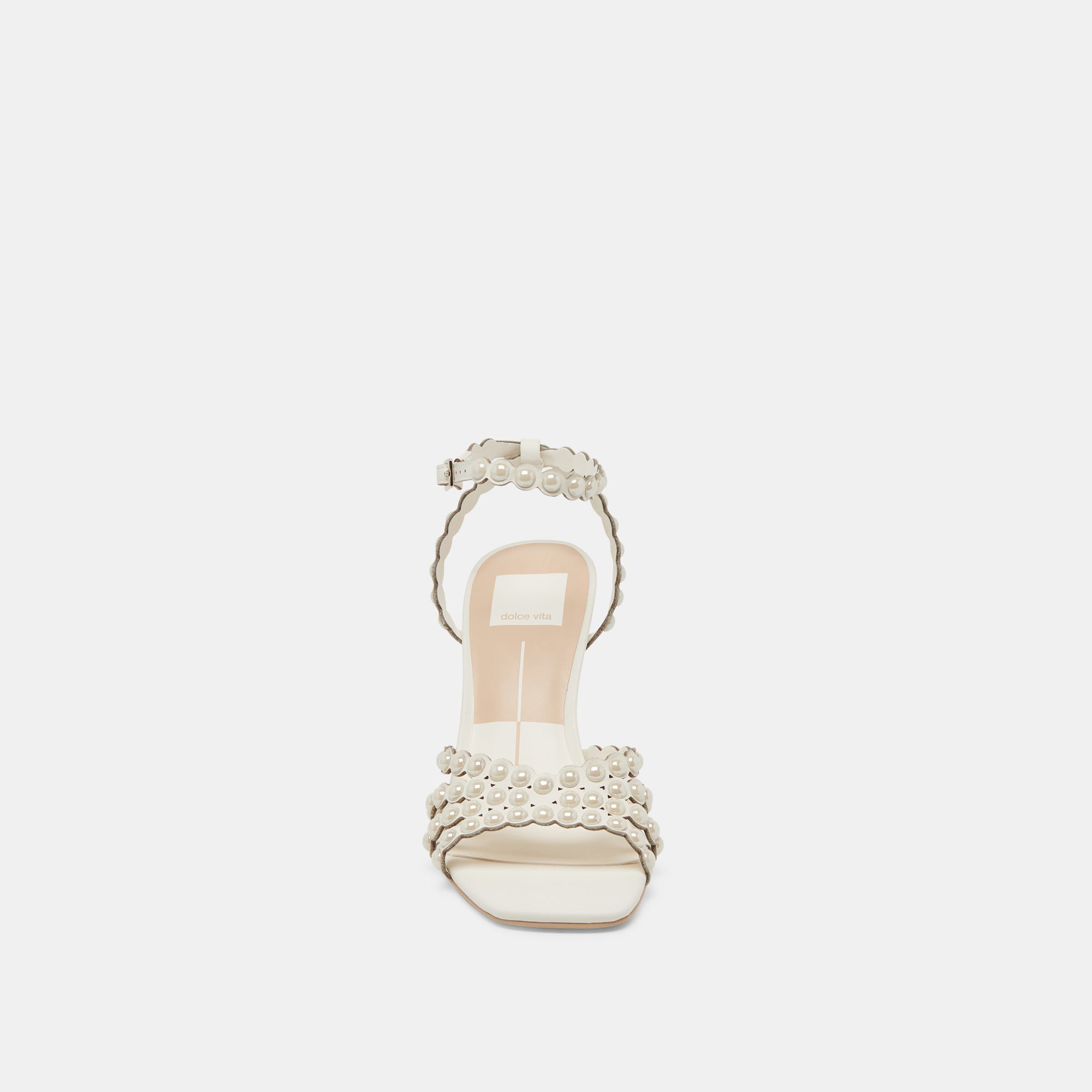 HELLEN PEARL WHITE LEATHER HEELS - Women's Fashion High Heels for Party, Wedding & Evening Events
