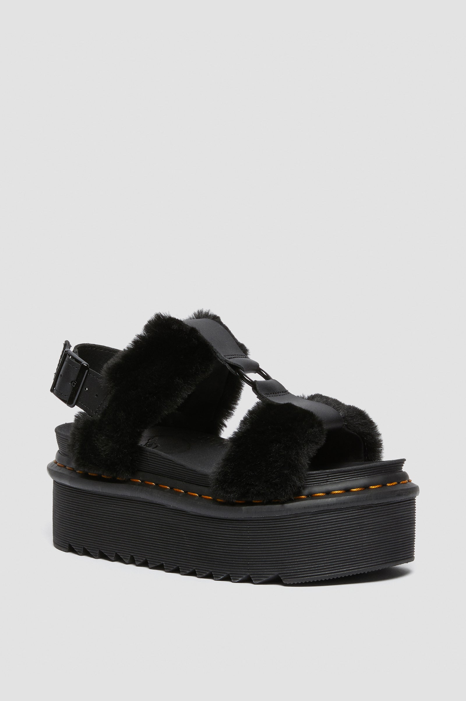 FRANCIS Fluffy Platform Sandals for Women - Soft Plush Slide Sandals with Thick Sole, Comfortable House Slippers for Indoor/Outdoor Wear - Perfect for Lounge, Beach, and Summer Vacation