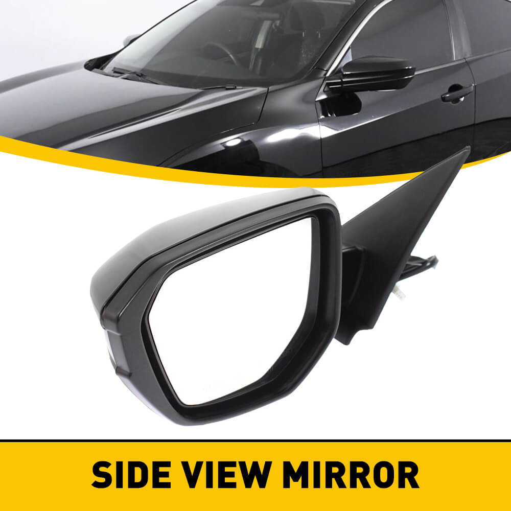 OEM Side View Mirror Replacement for 2016-2021 Honda Civic DX LX - Driver & Passenger Side - Perfect for Safe Lane Changes and Parking Assistance
