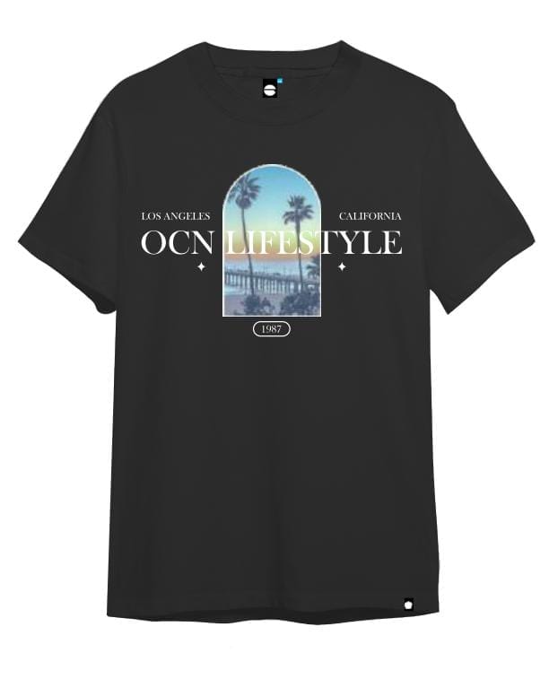 Premium Ocn Kids T-Shirt - Soft Cotton Black Tee for Boys & Girls | Comfortable Playwear for School, Sports & Everyday Activities
