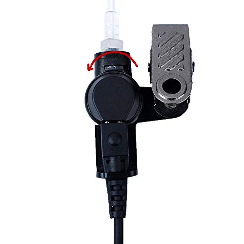 10 Pack Clear Acoustic Coil Tube Replacement for Two-Way Radio Security Earpiece & Headset with Connector - Perfect for Law Enforcement, Security Guards, and Event Staff Communication