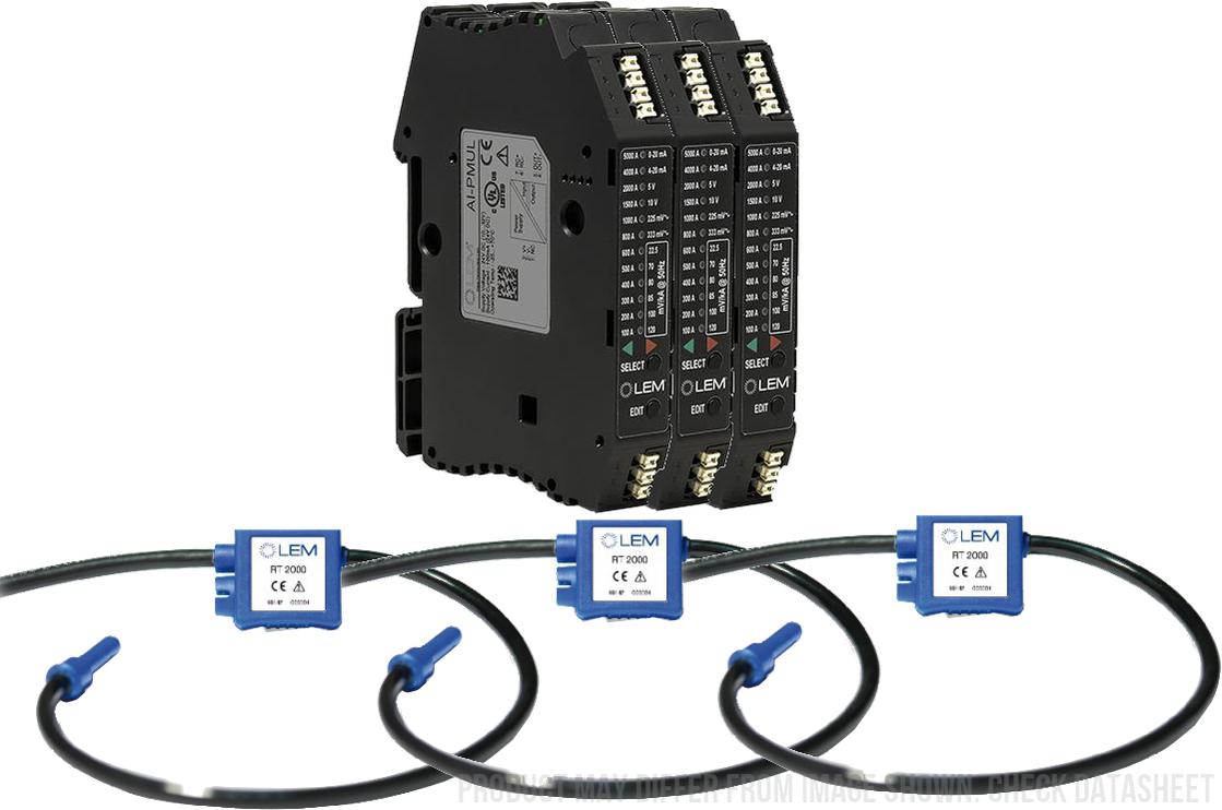 3-Phase Rogowski Coil Set (3 Pcs) - Class 1, Adjustable 0.333V/0.166V Output, True RMS with 4-20mA/0-20mA/0-10V/0-5V Options - 17.5cm Diameter - Ideal for Power Monitoring, Energy Management & Industrial Automation