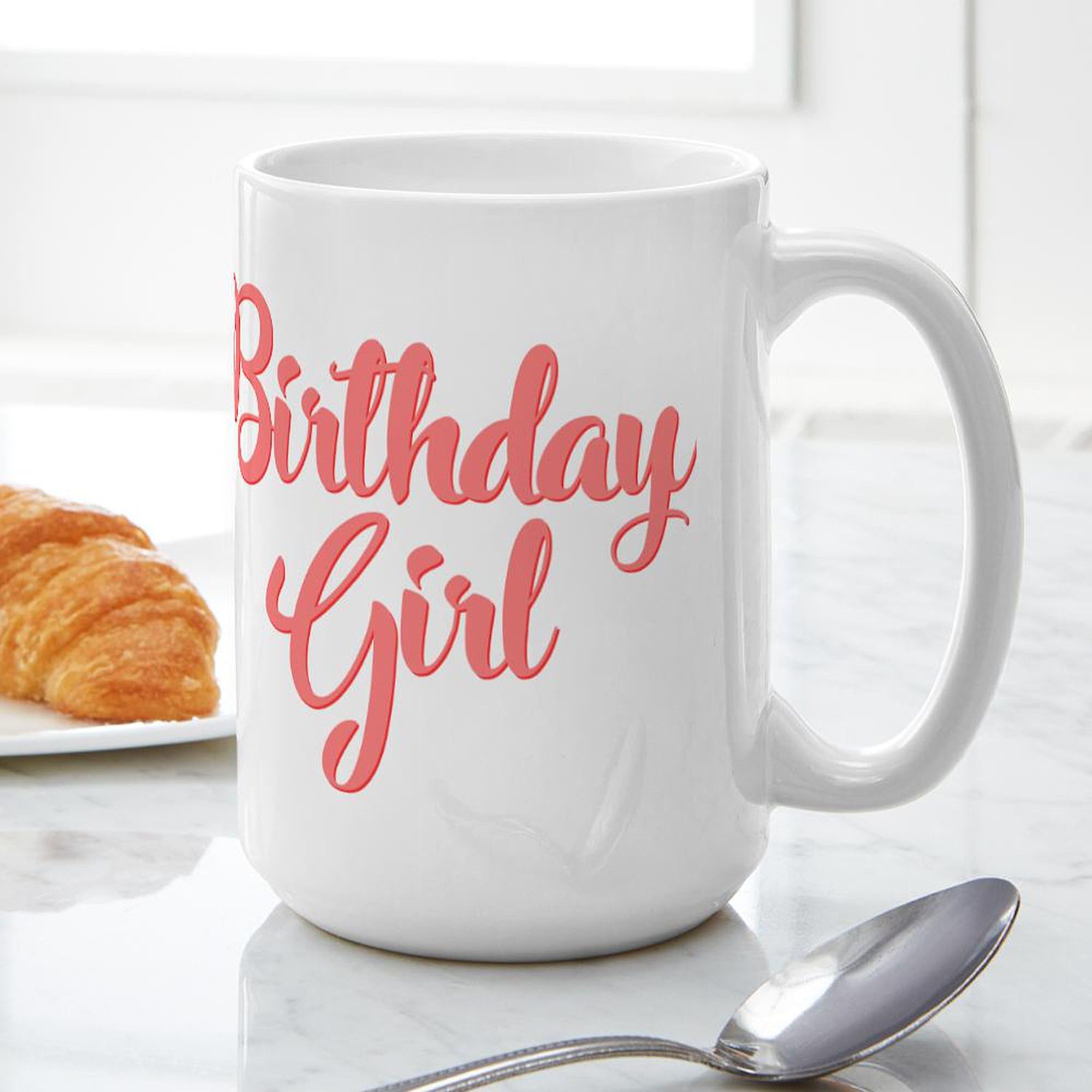 Birthday Girl 15 oz (444 ml) Ceramic Coffee Mug - Perfect Gift for Women, Girls & Teens - Ideal for Coffee, Tea, Hot Chocolate at Home, Office or Party
