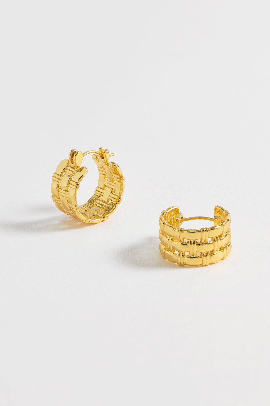 Chunky Woven Hoop Earrings for Women - Trendy Boho Statement Jewelry - Perfect for Parties, Weddings & Everyday Wear