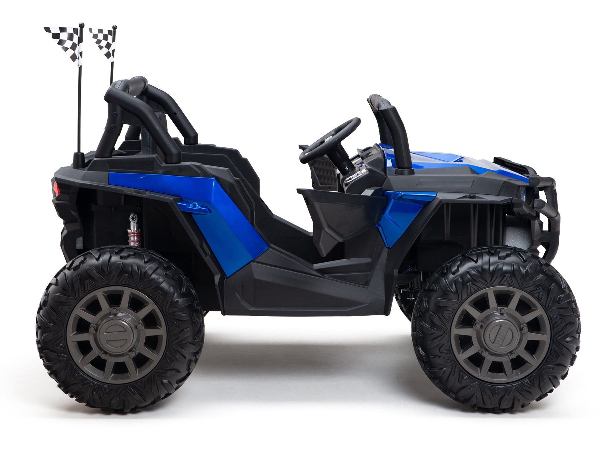 24V Kids UTV Ride-On Car - Bom Adventure Off-Road Buggy for Boys & Girls (Navy Blue) | Outdoor Play, Backyard Fun, Trail Adventures