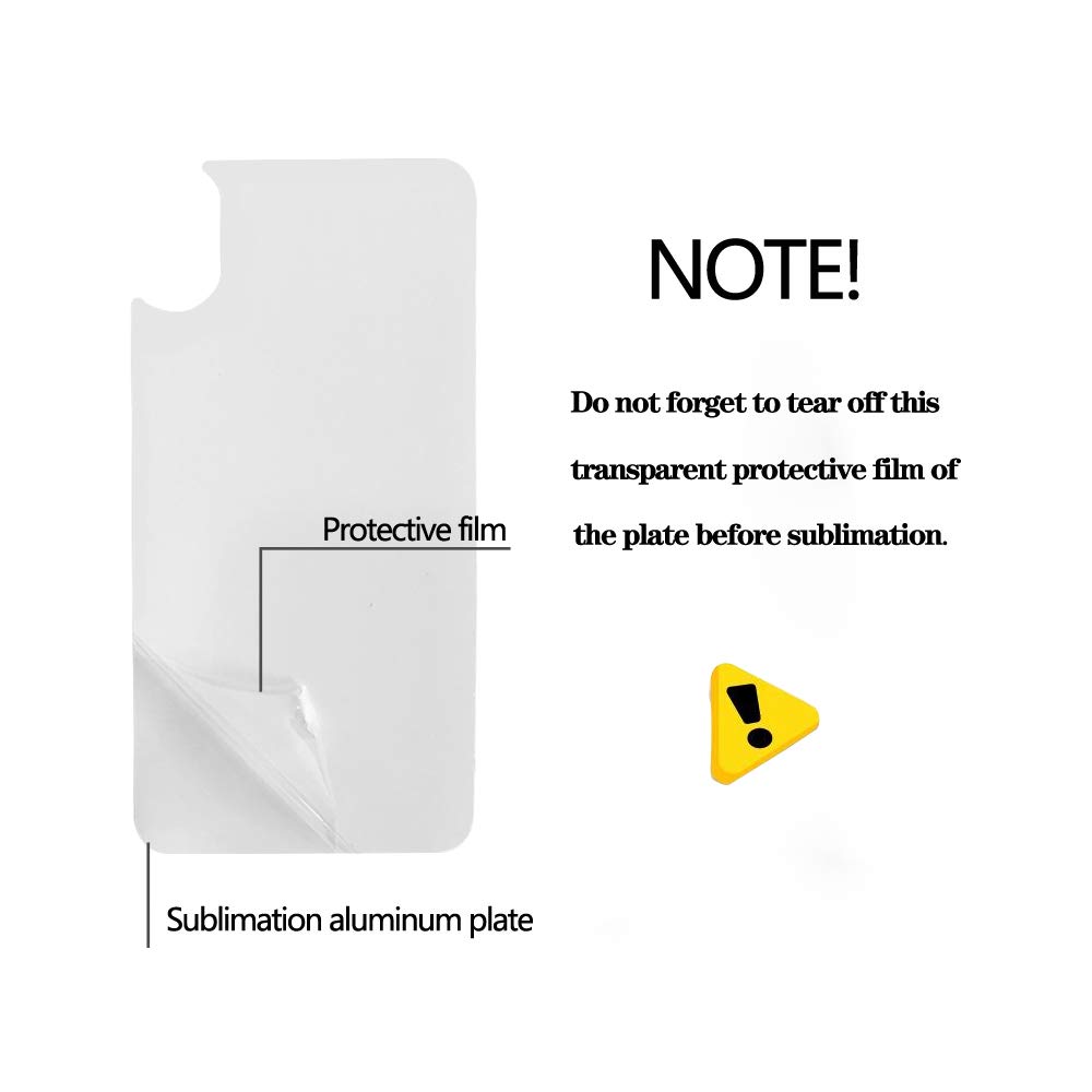 5PCS Sublimation Phone Case for iPhone X 5.8 Inch - Printable Blank Phone Covers for DIY Customization - Perfect for Personalized Gifts, Photo Printing & Creative Projects
