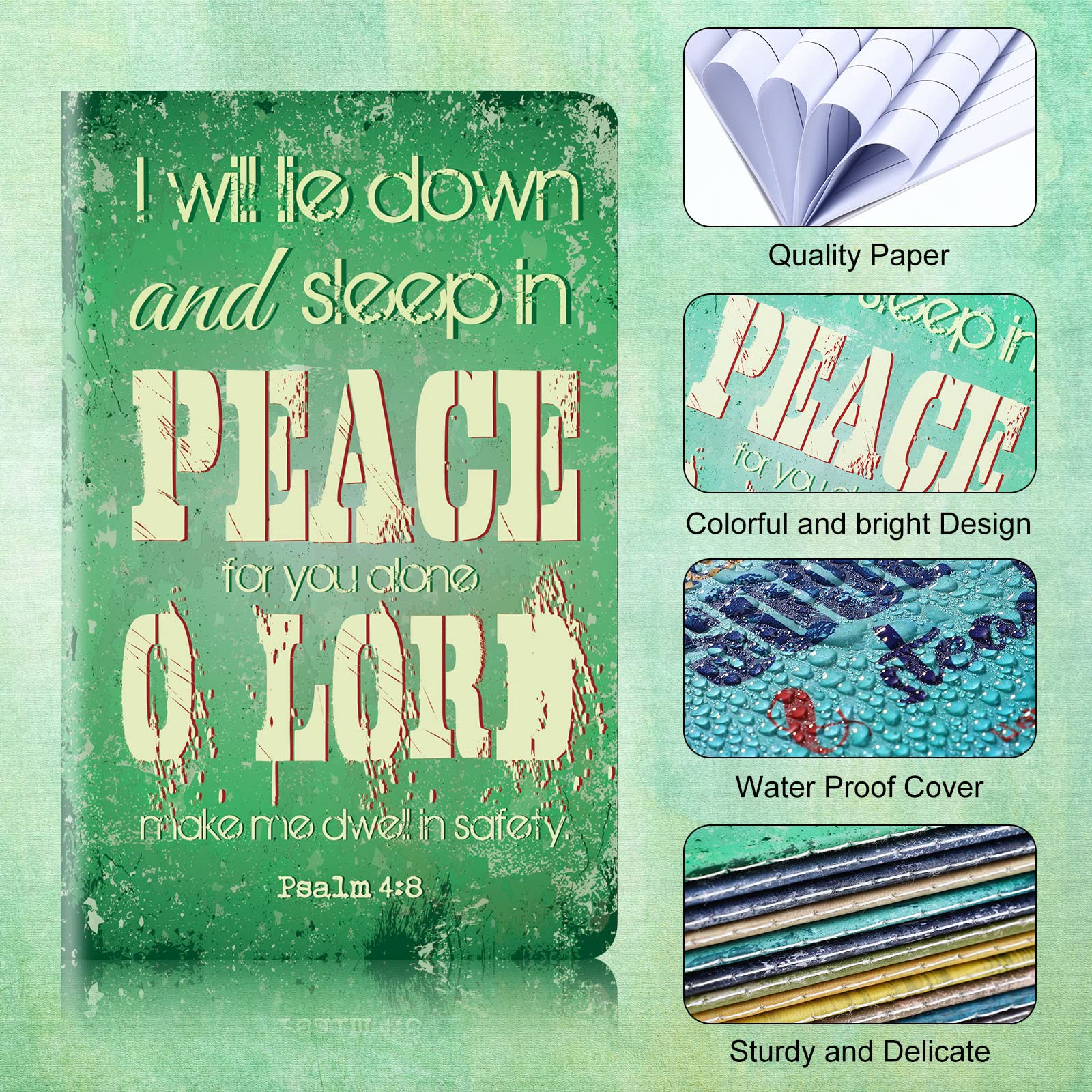 Zonon 24-Pack Inspirational Christian Notebooks - 3.5 x 5 Inch Pocket-Sized Bible Verse Notepads for Office, School & Travel - Motivational Journals for Daily Devotion, Bible Study & Gift Giving