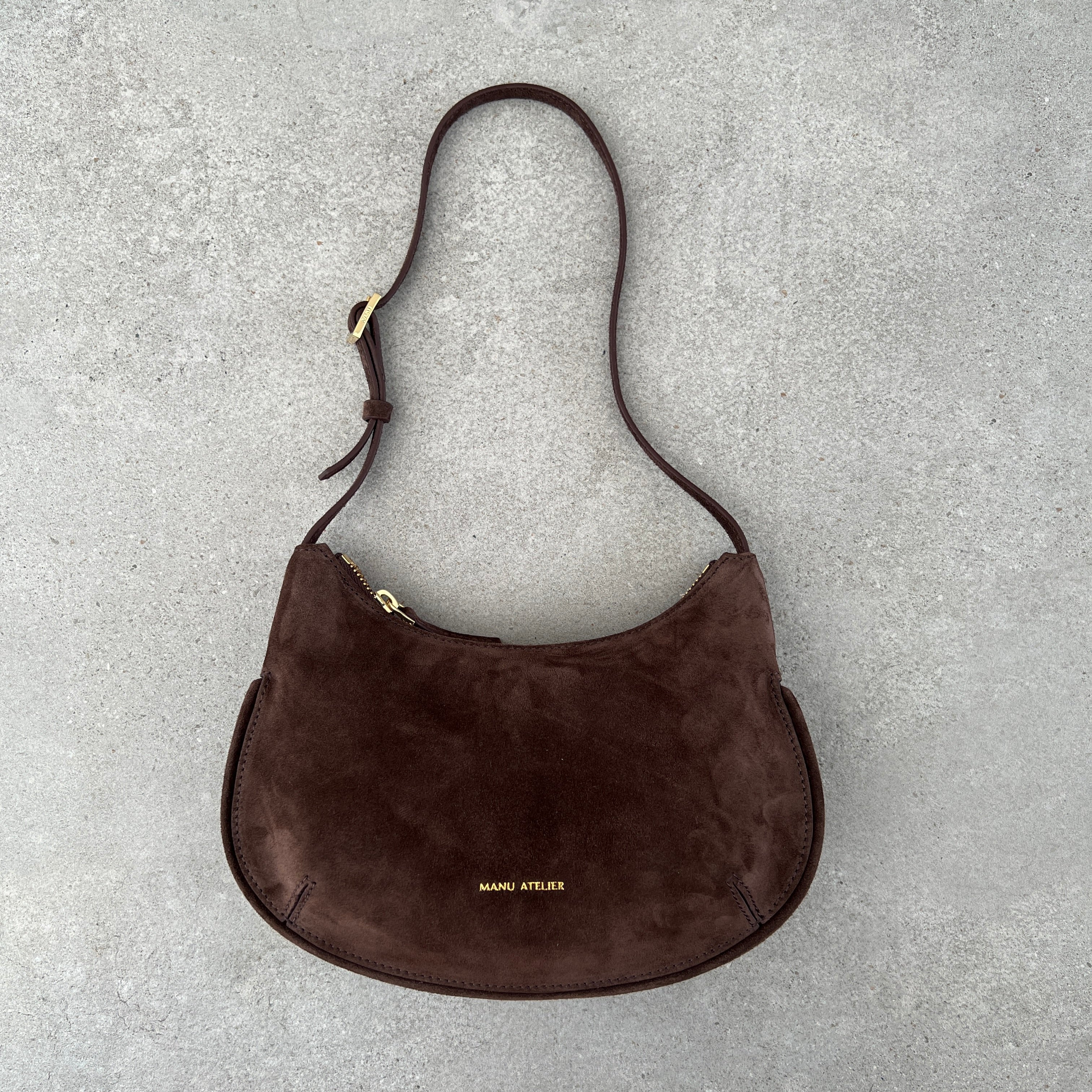 Ilda Hobo Bag - Genuine Suede in Deep Brown - Stylish & Spacious Handbag for Women, Perfect for Work, Travel & Everyday Use