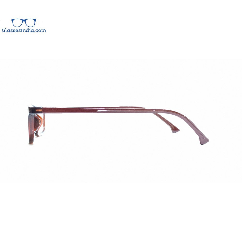 Lightweight Slim Brown Reading Glasses for Men & Women - Spring Hinge Comfort (P01SPBR) - Perfect for Reading, Office Work & Daily Use