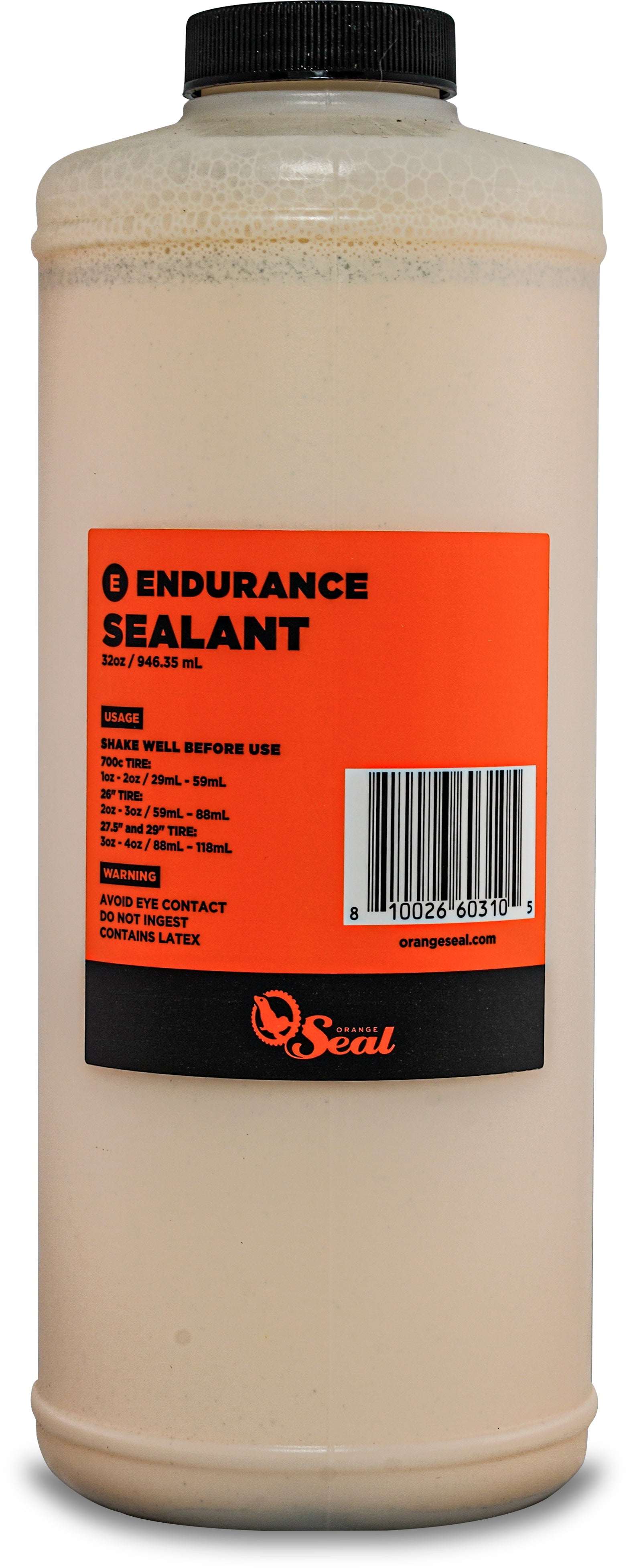Orange Seal Endurance Bike Tire Sealant - Premium Tubeless Tire Protection for Mountain & Road Bikes - Prevents Flats & Leaks During Cycling Adventures