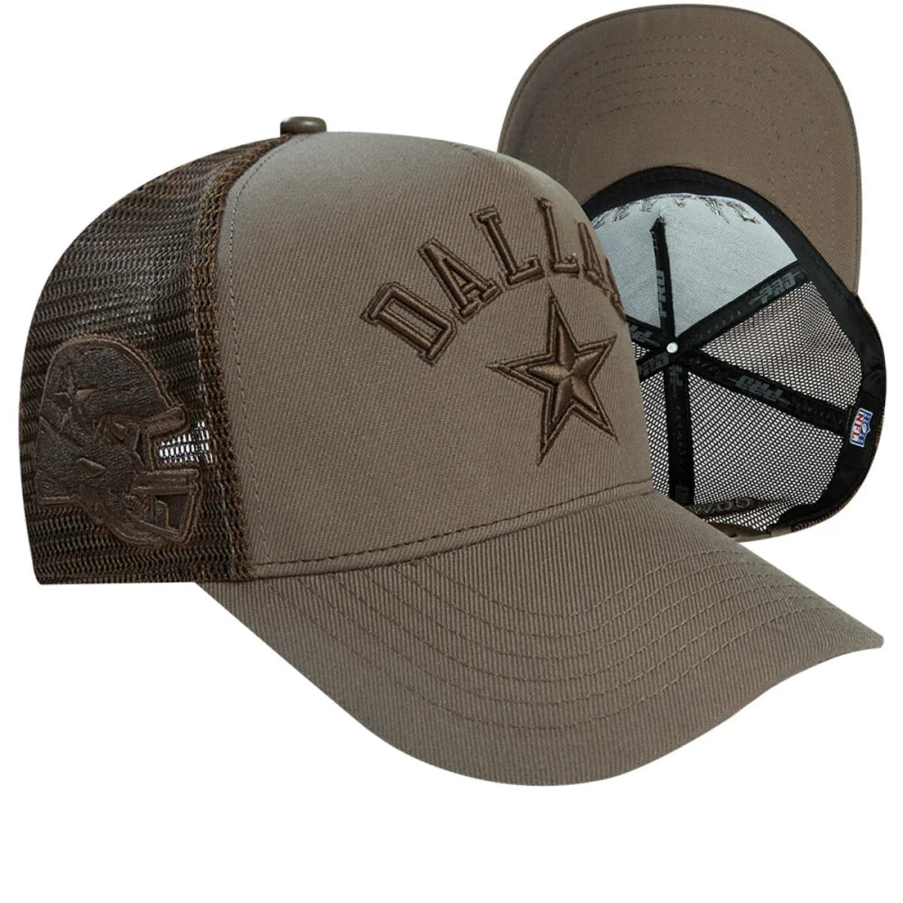 Pro Standard Dallas Cowboys Unisex Neutral Pinch Front Trucker Hat - Adjustable Baseball Cap for Men & Women - Perfect for Football Games, Outdoor Activities & Casual Wear