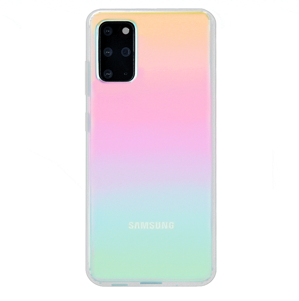 Samsung Galaxy Phone Case with White Opal Design - Slim Protective Cover for Everyday Use, Work, and Travel