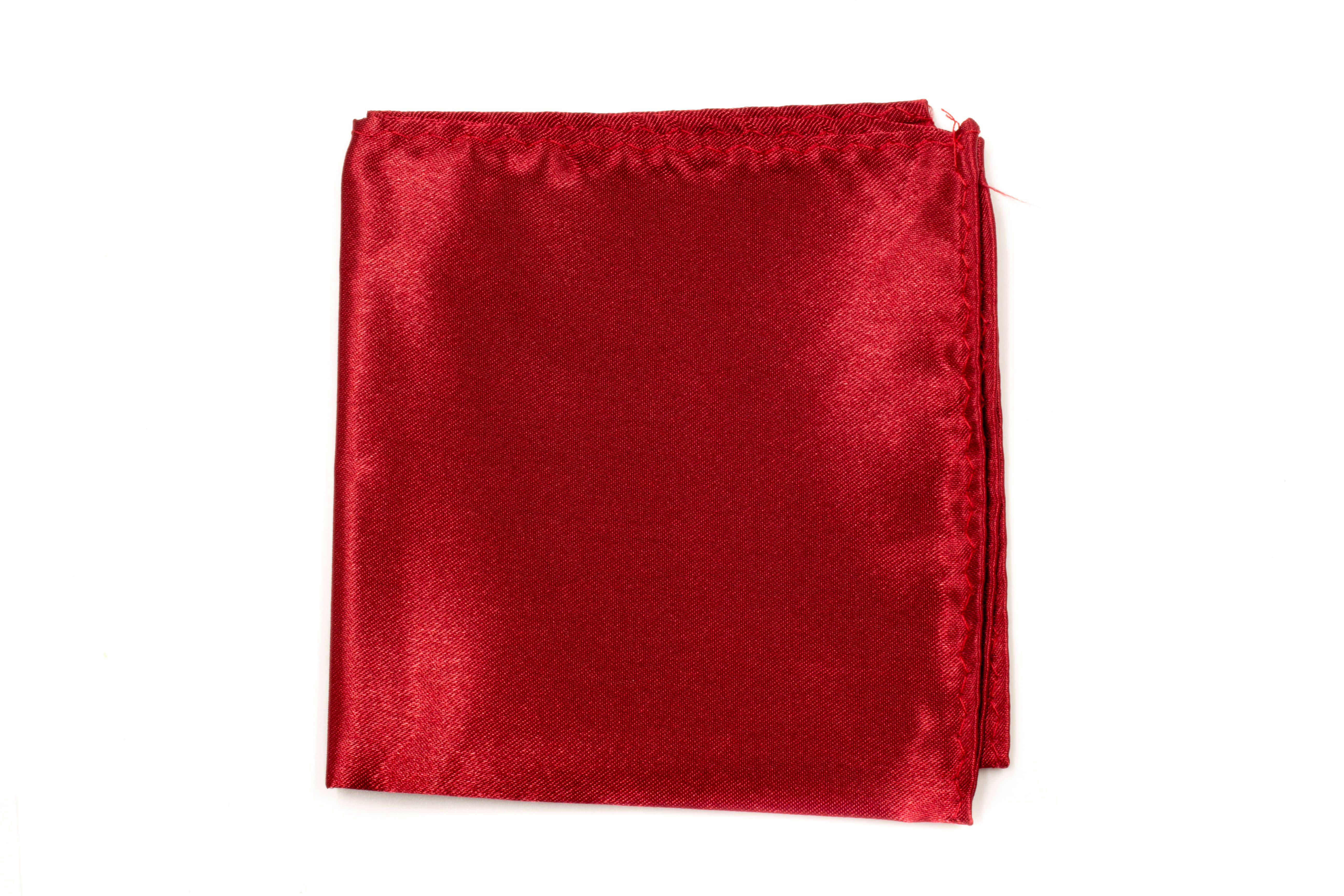 Premium Burgundy Red Pocket Square for Men - Elegant Silk Handkerchief for Weddings, Business & Formal Events