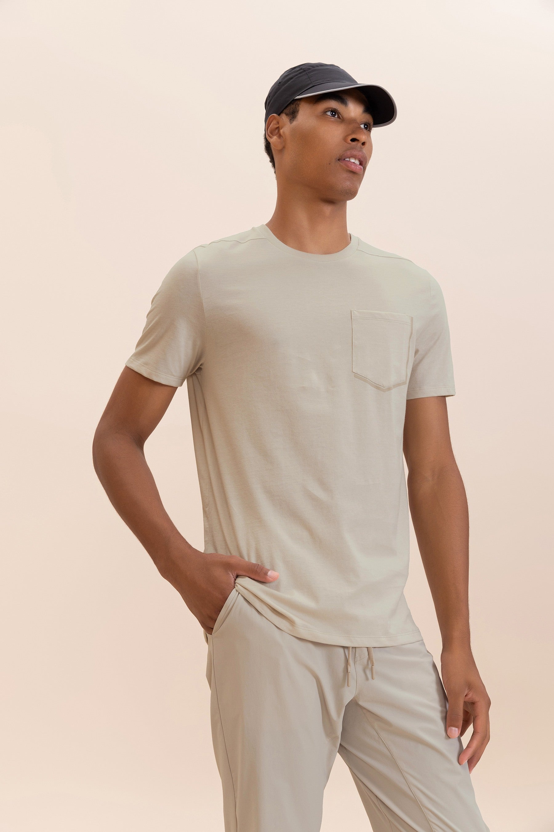 Premium Soft Pima Cotton Pocket T-Shirt for Men - Breathable & Comfortable Casual Wear for Everyday Outfits and Layering
