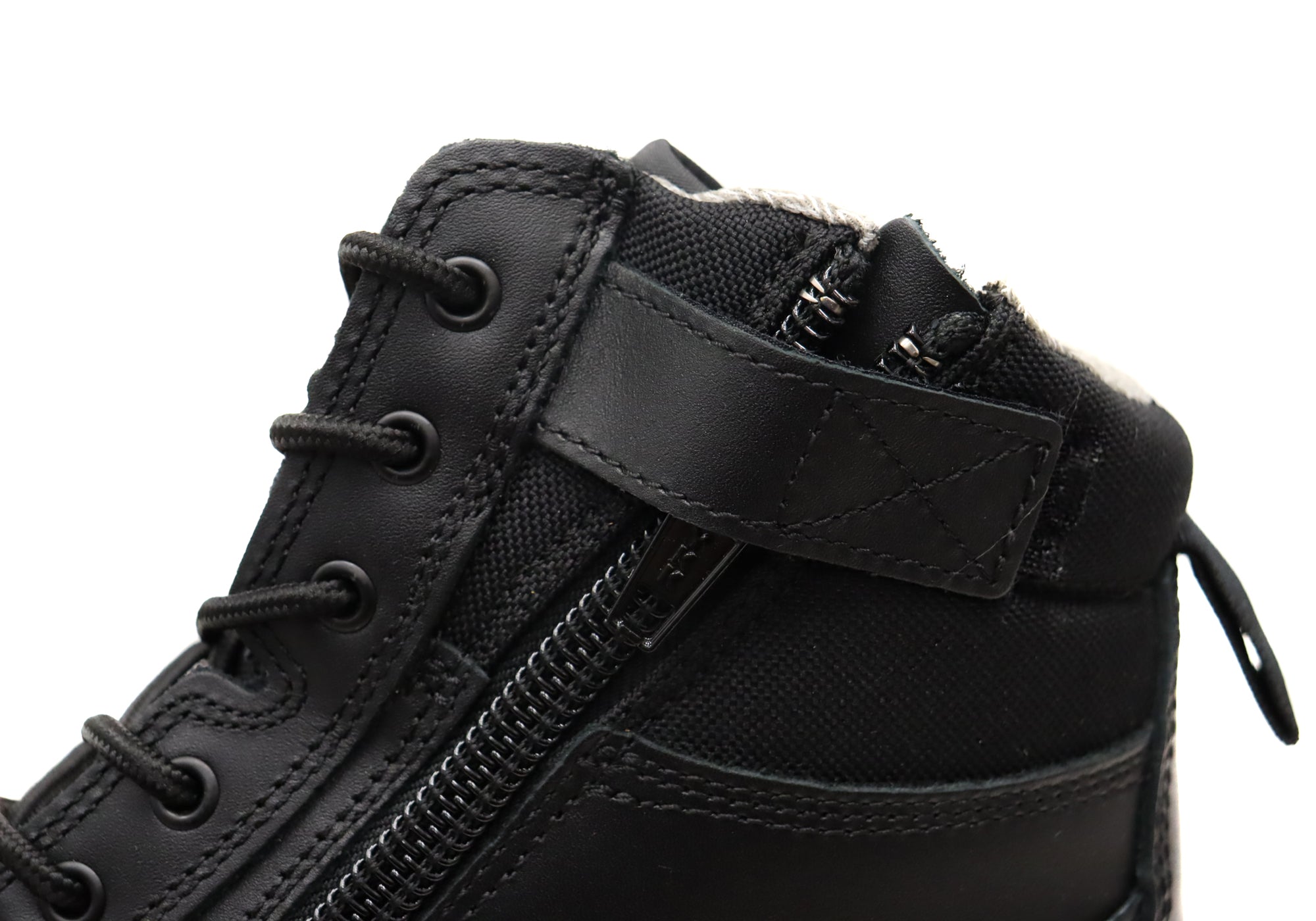 KingGee Black Men's Composite Toe Safety Work Boots with Zip & Lace - Heavy Duty Construction, Electrical Hazard Protection - Perfect for Construction, Warehouse & Industrial Work