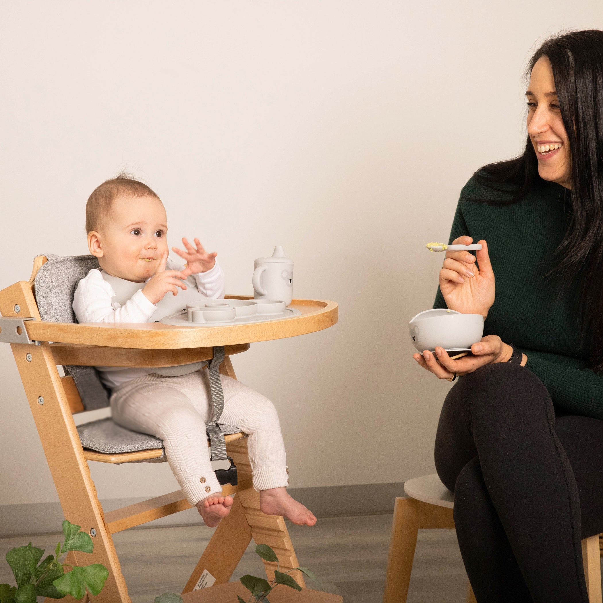 Aussie Animals 'Koala' 5-Piece Silicone Feeding Set - Perfect Baby Shower Gift for New Parents | BPA-Free, Dishwasher Safe Baby Utensils for Easy Mealtime