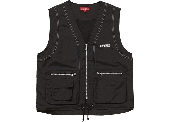 Durable Nylon Cargo Vest for Men & Women - Black Tactical Vest with Multiple Pockets - Perfect for Outdoor Activities, Hiking, Camping & Workwear