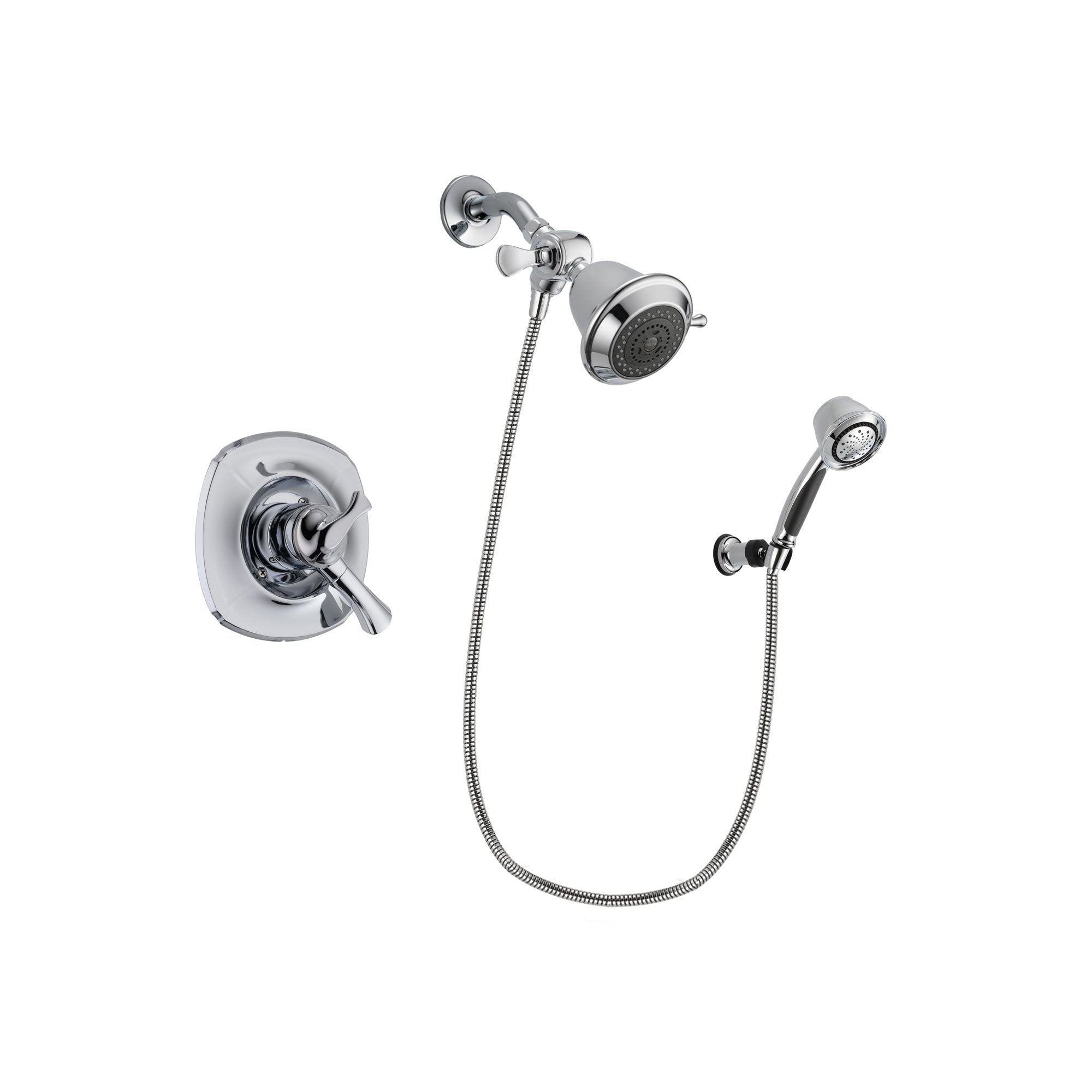 Delta Addison Chrome 3-Function Shower Faucet System with Rainfall Showerhead & Hand Shower DSP0318V - Perfect for Modern Bathroom Renovations & Spa-Like Shower Experience